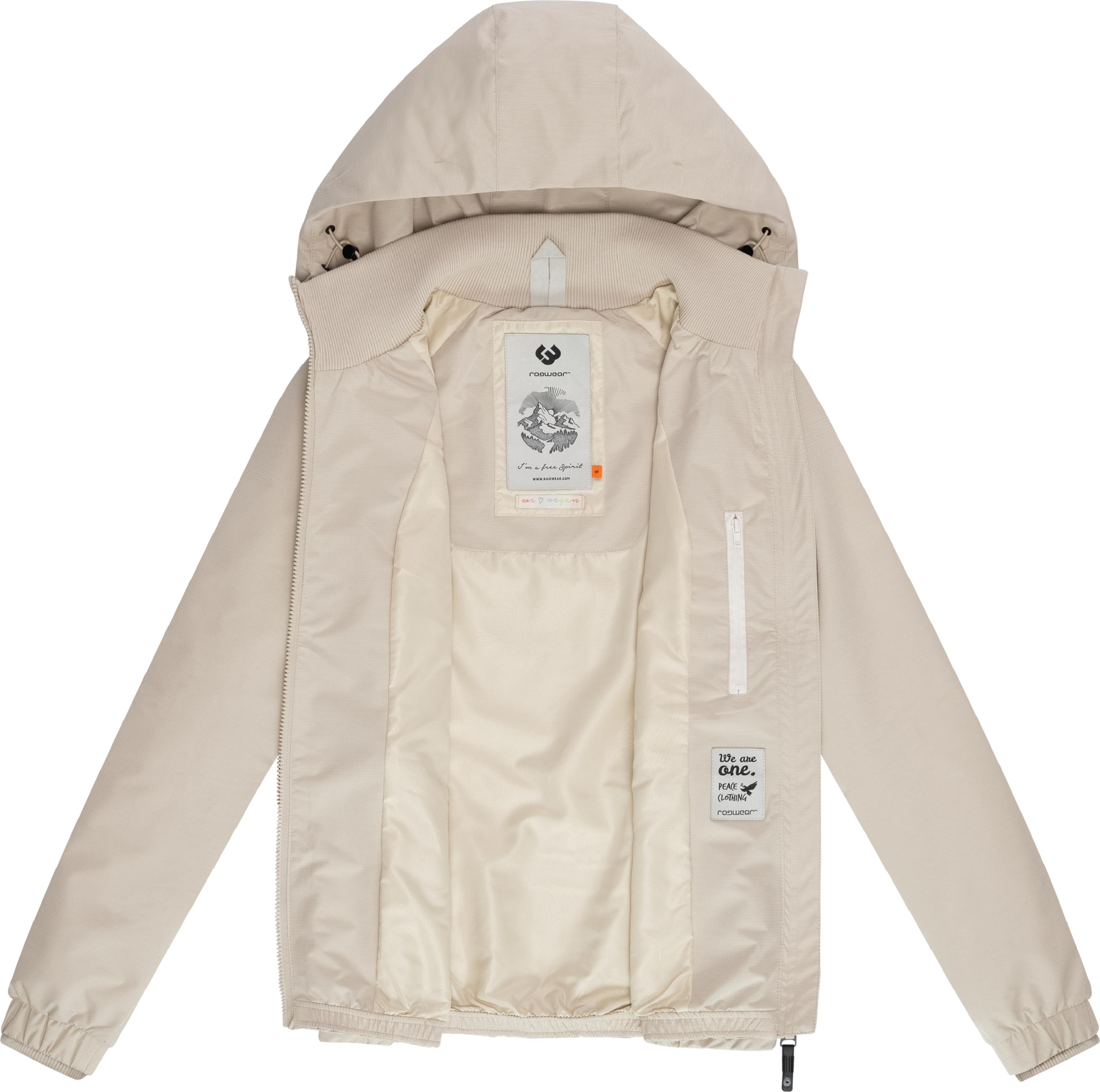Wasserdichte Übergangsjacke mit Kapuze "Dizzie Tech" Bone025