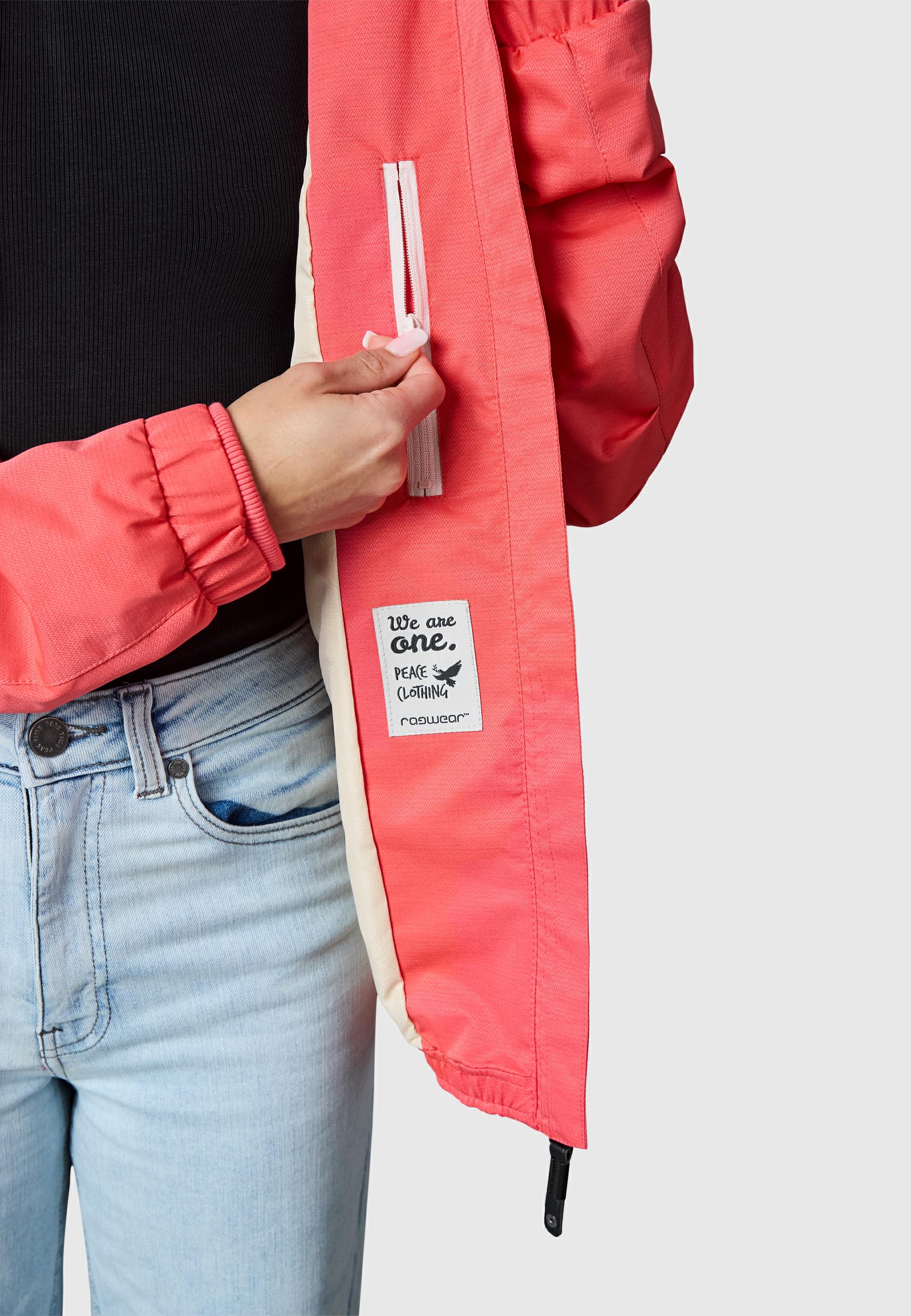 Wasserdichte Übergangsjacke mit Kapuze "Dizzie Tech" Coral26