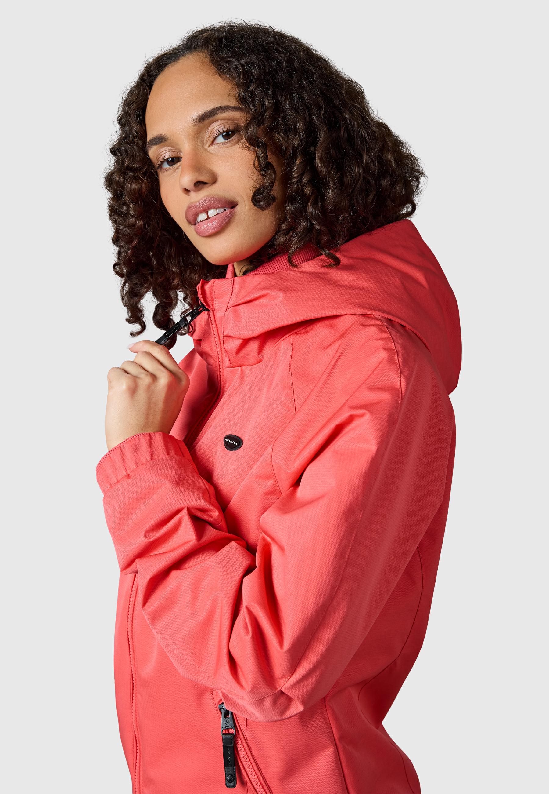 Wasserdichte Übergangsjacke mit Kapuze "Dizzie Tech" Coral26