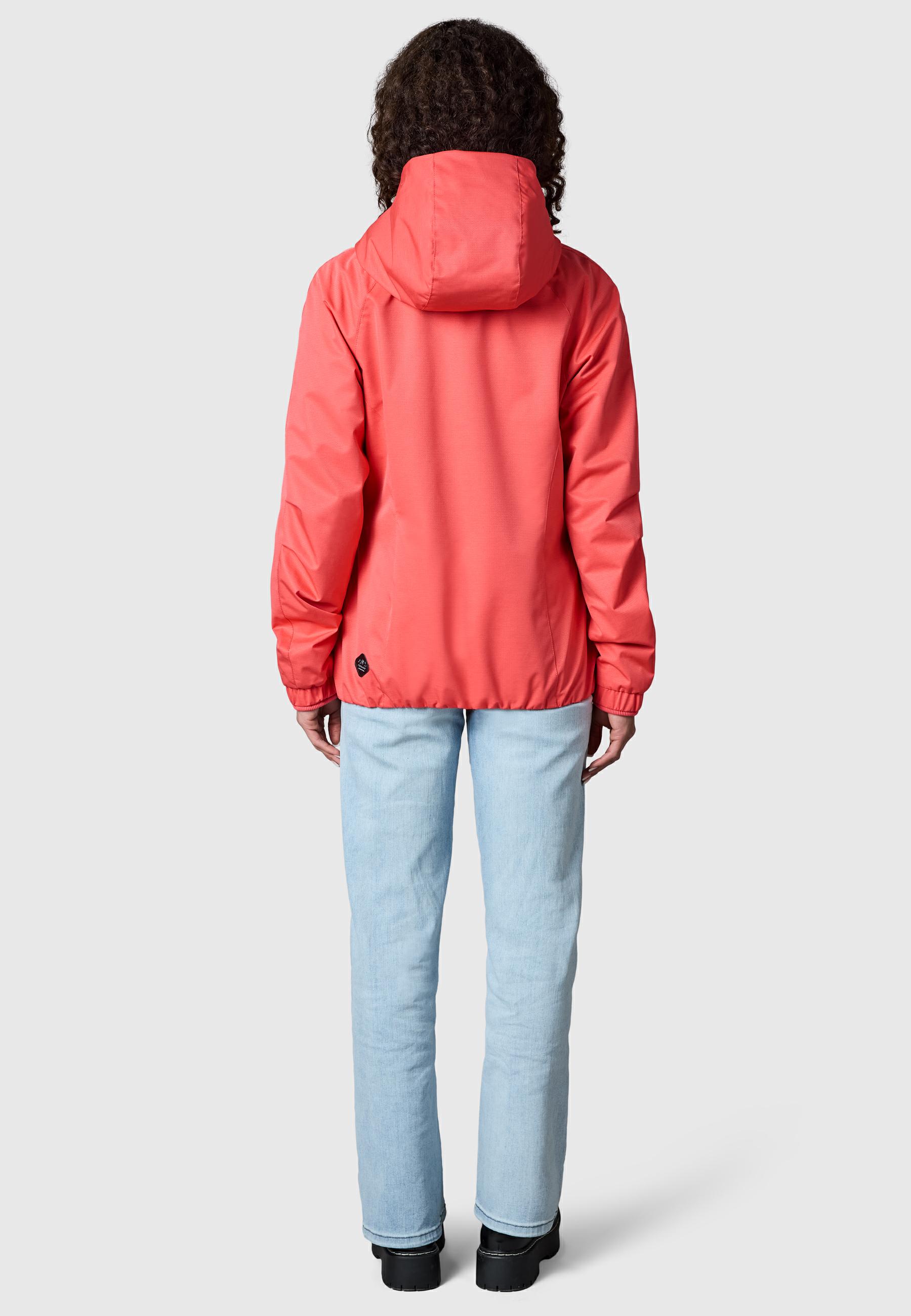 Wasserdichte Übergangsjacke mit Kapuze "Dizzie Tech" Coral26