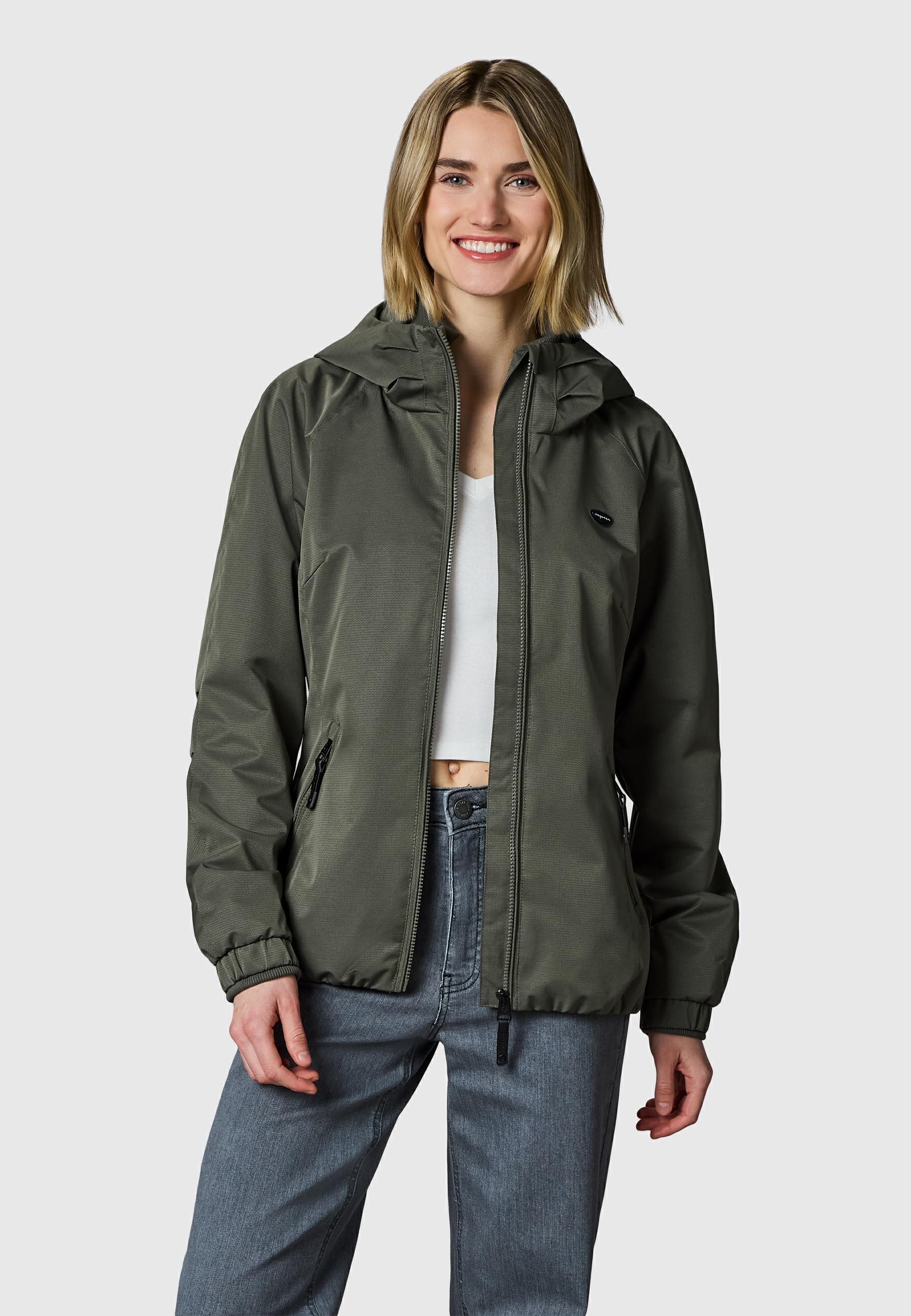 Wasserdichte Übergangsjacke mit Kapuze "Dizzie Tech" Dark Olive26