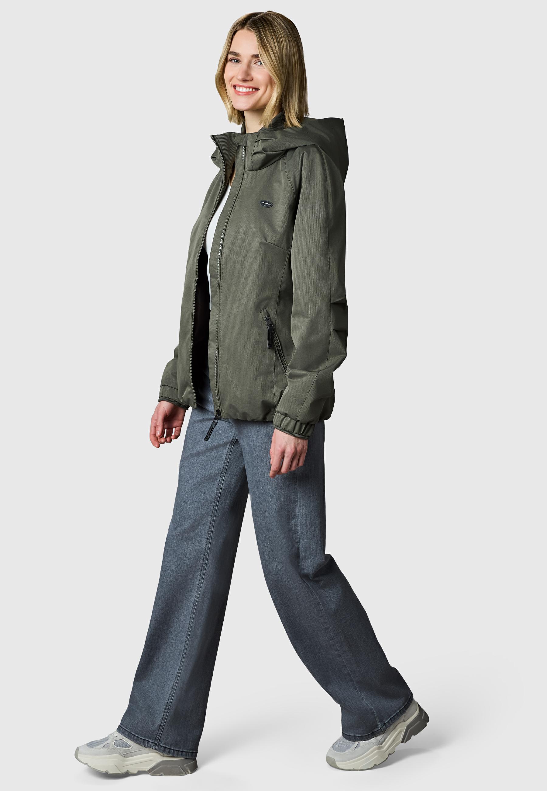 Wasserdichte Übergangsjacke mit Kapuze "Dizzie Tech" Dark Olive26
