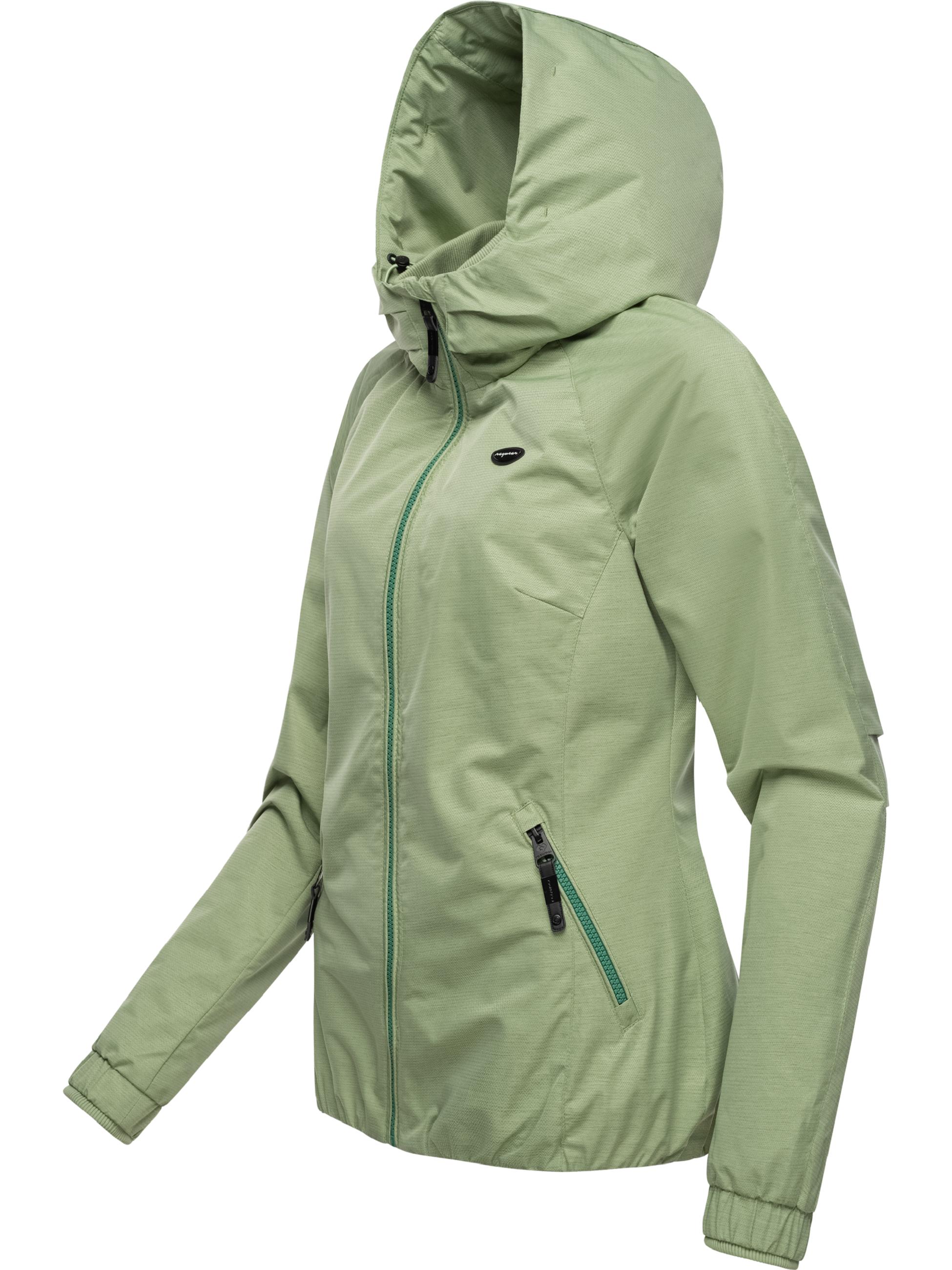 Wasserdichte Übergangsjacke mit Kapuze "Dizzie Tech" Dusty Green