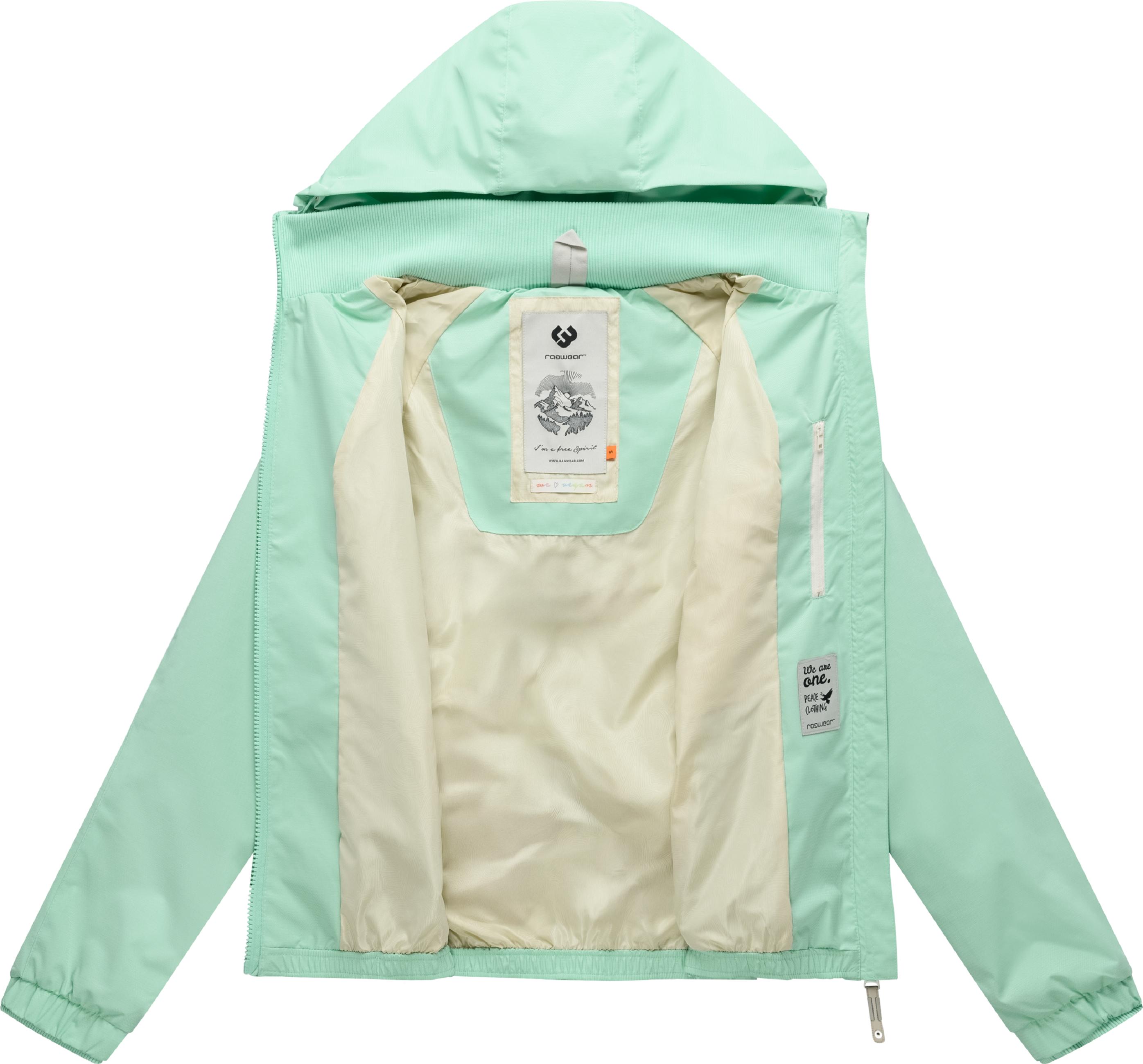 Wasserdichte Übergangsjacke mit Kapuze "Dizzie Tech" Mint26