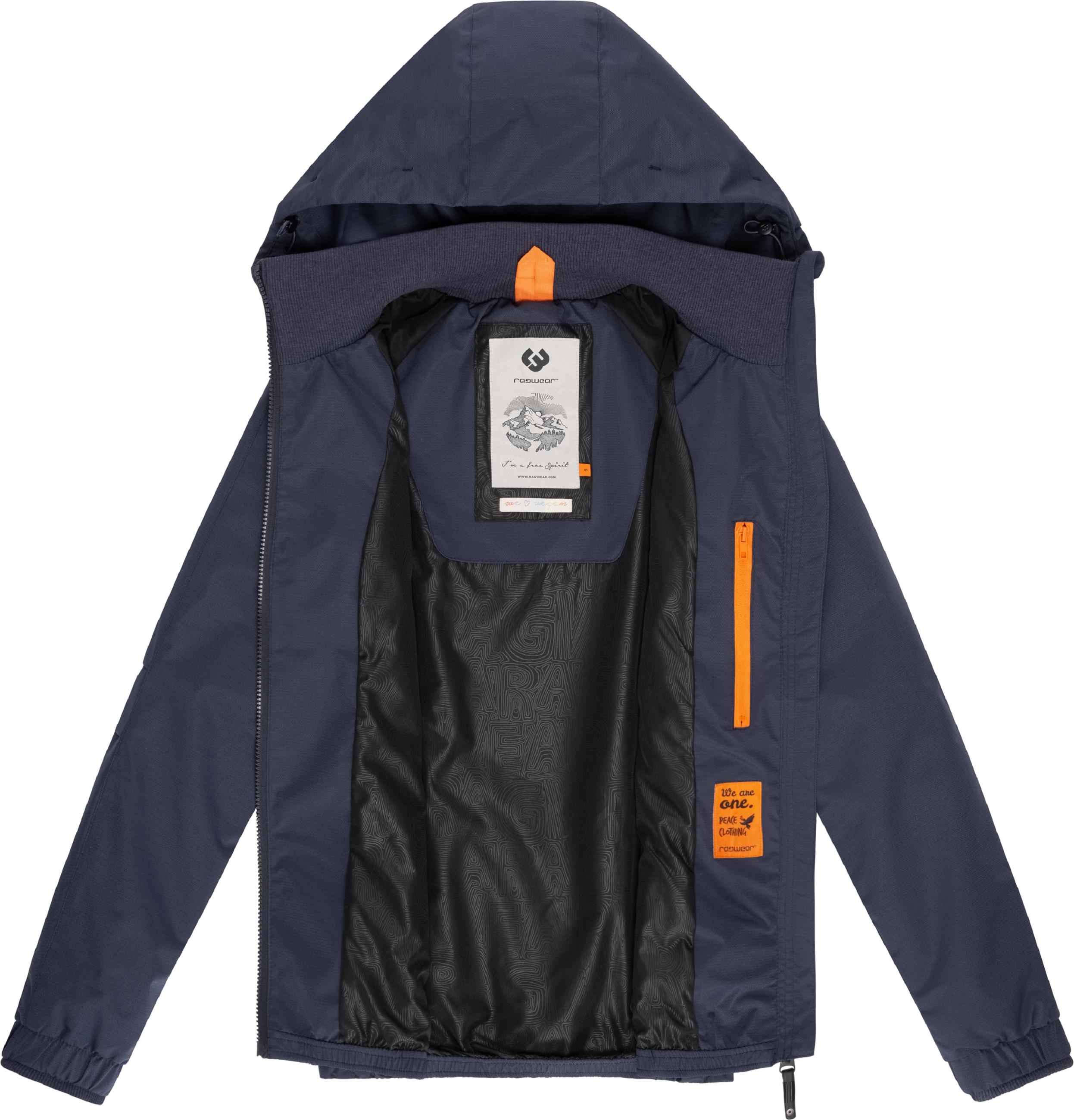 Wasserdichte Übergangsjacke mit Kapuze "Dizzie Tech" Navy