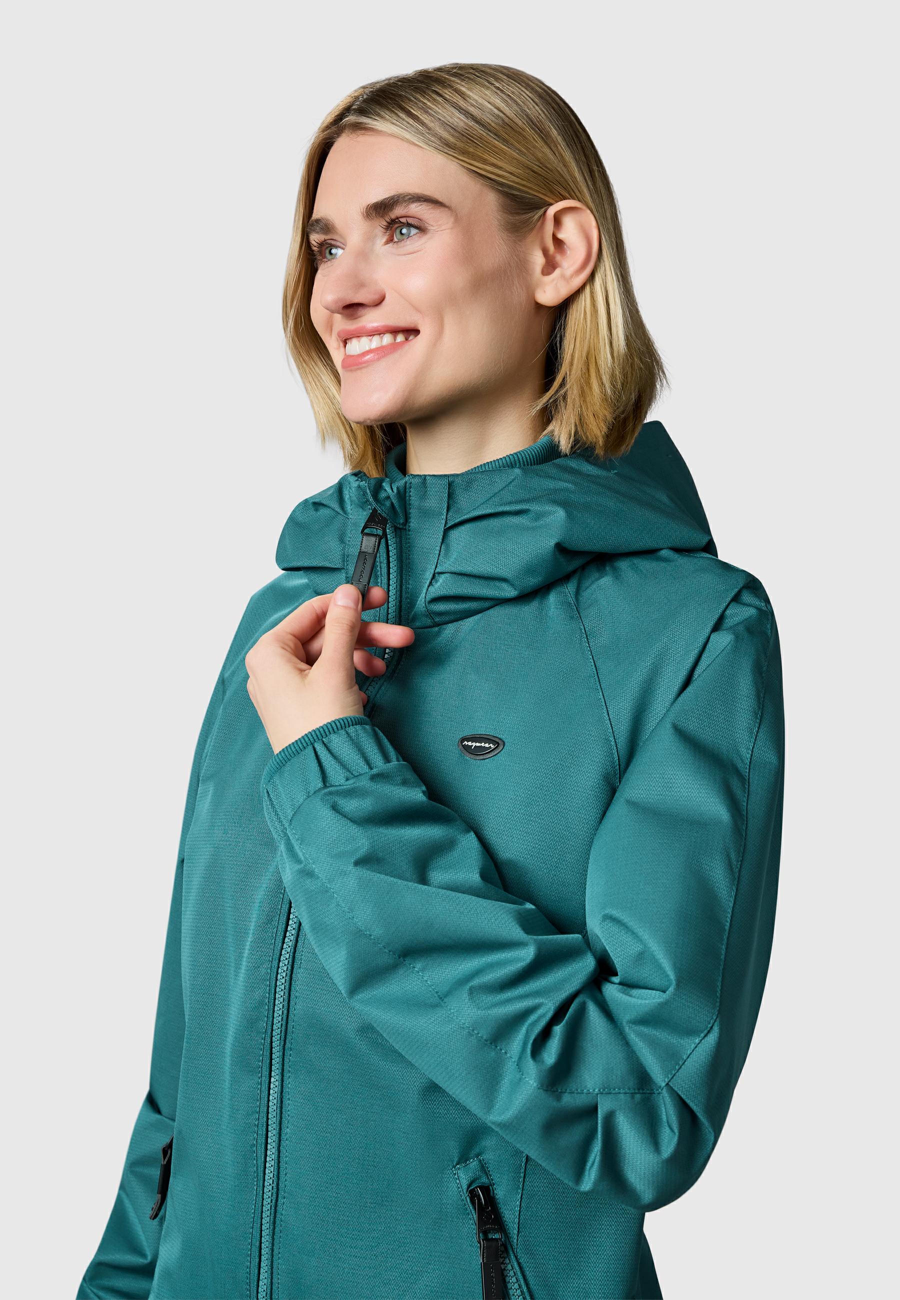 Wasserdichte Übergangsjacke mit Kapuze "Dizzie Tech" Ocean Green26