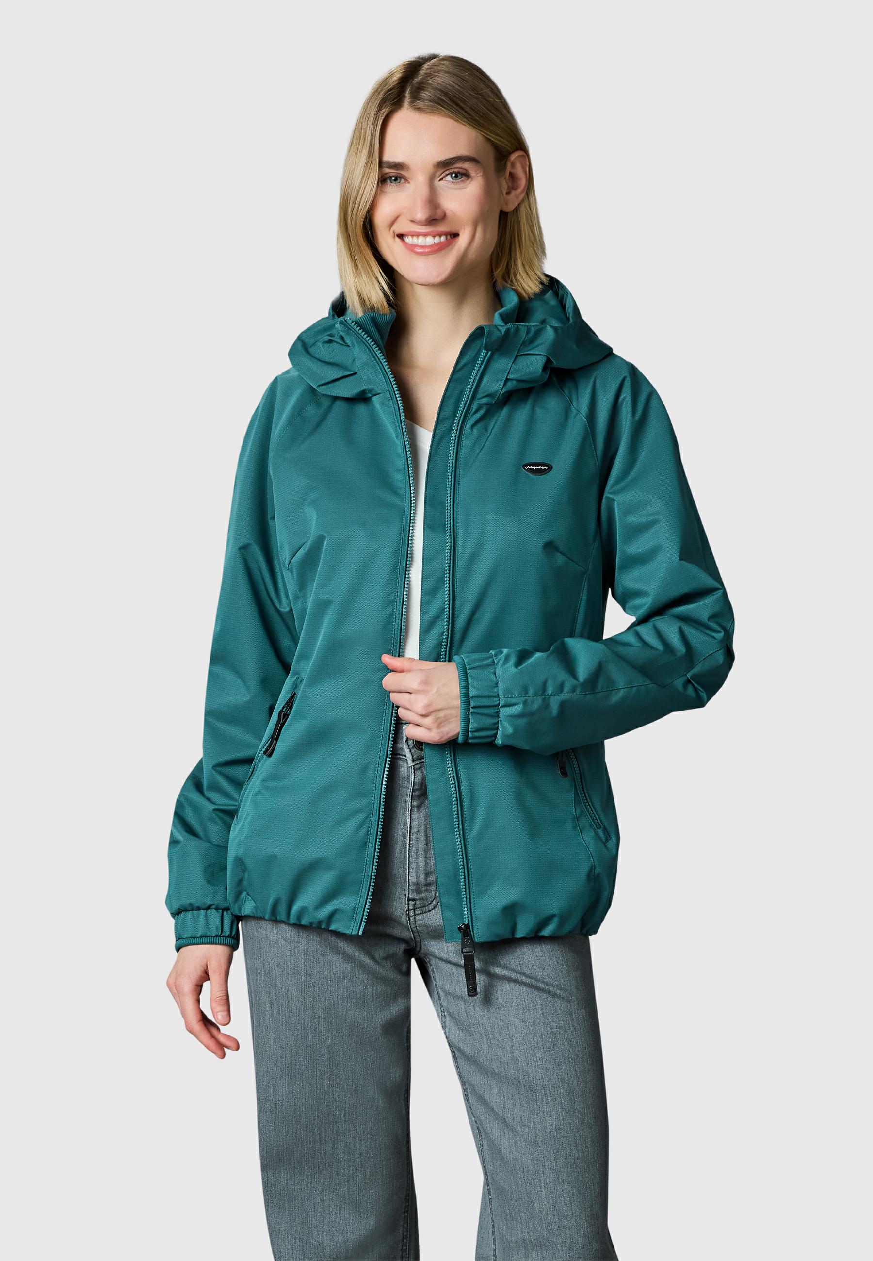 Wasserdichte Übergangsjacke mit Kapuze "Dizzie Tech" Ocean Green26