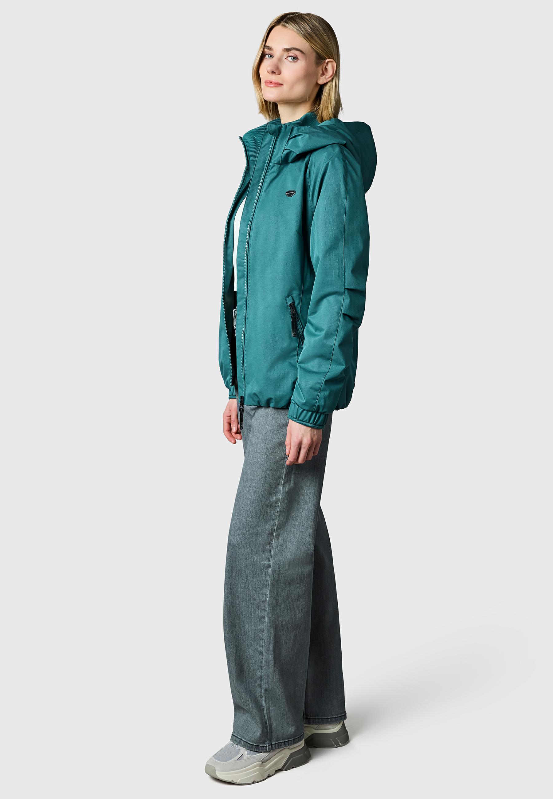 Wasserdichte Übergangsjacke mit Kapuze "Dizzie Tech" Ocean Green26