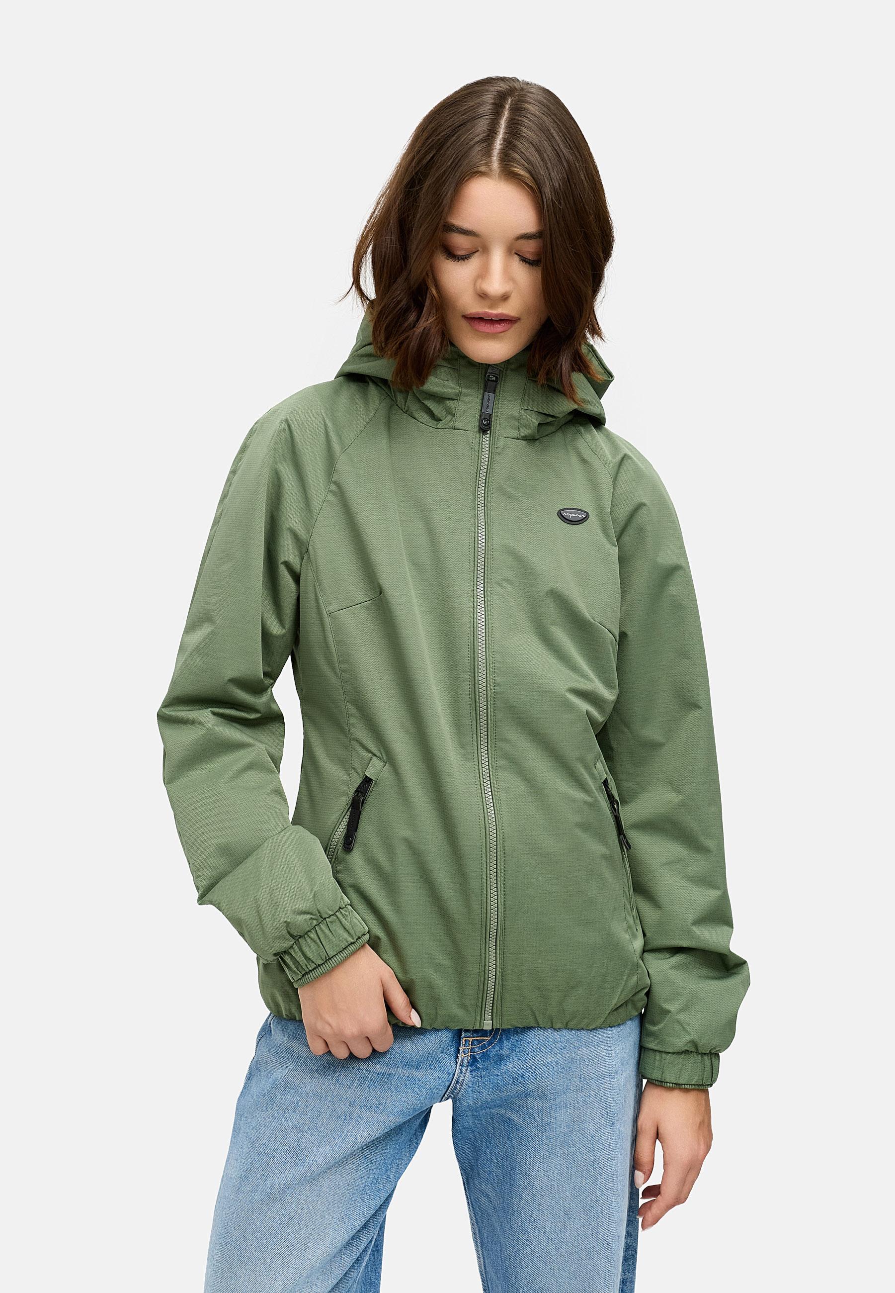 Wasserdichte Übergangsjacke mit Kapuze "Dizzie Tech" Olive025