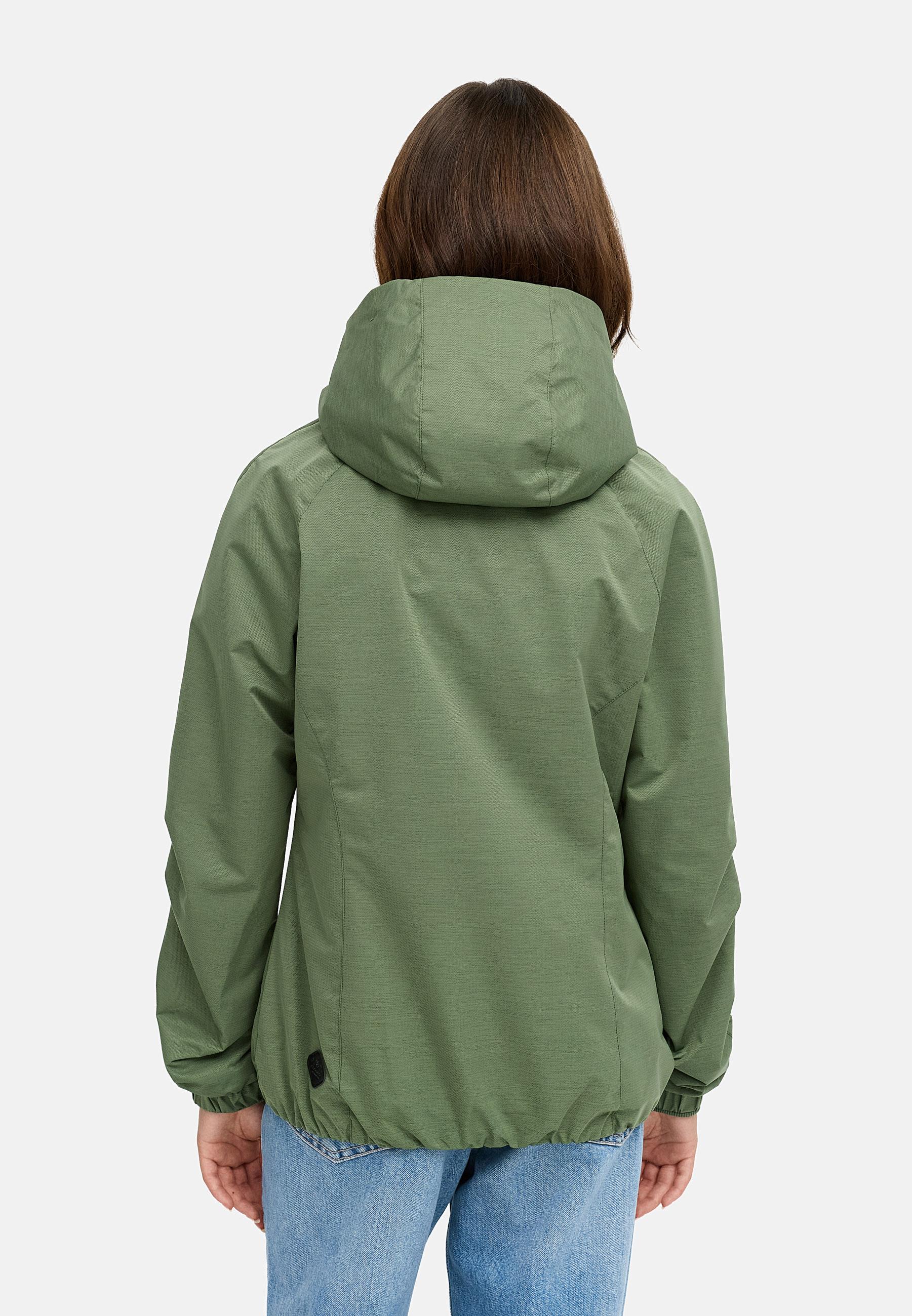 Wasserdichte Übergangsjacke mit Kapuze "Dizzie Tech" Olive025