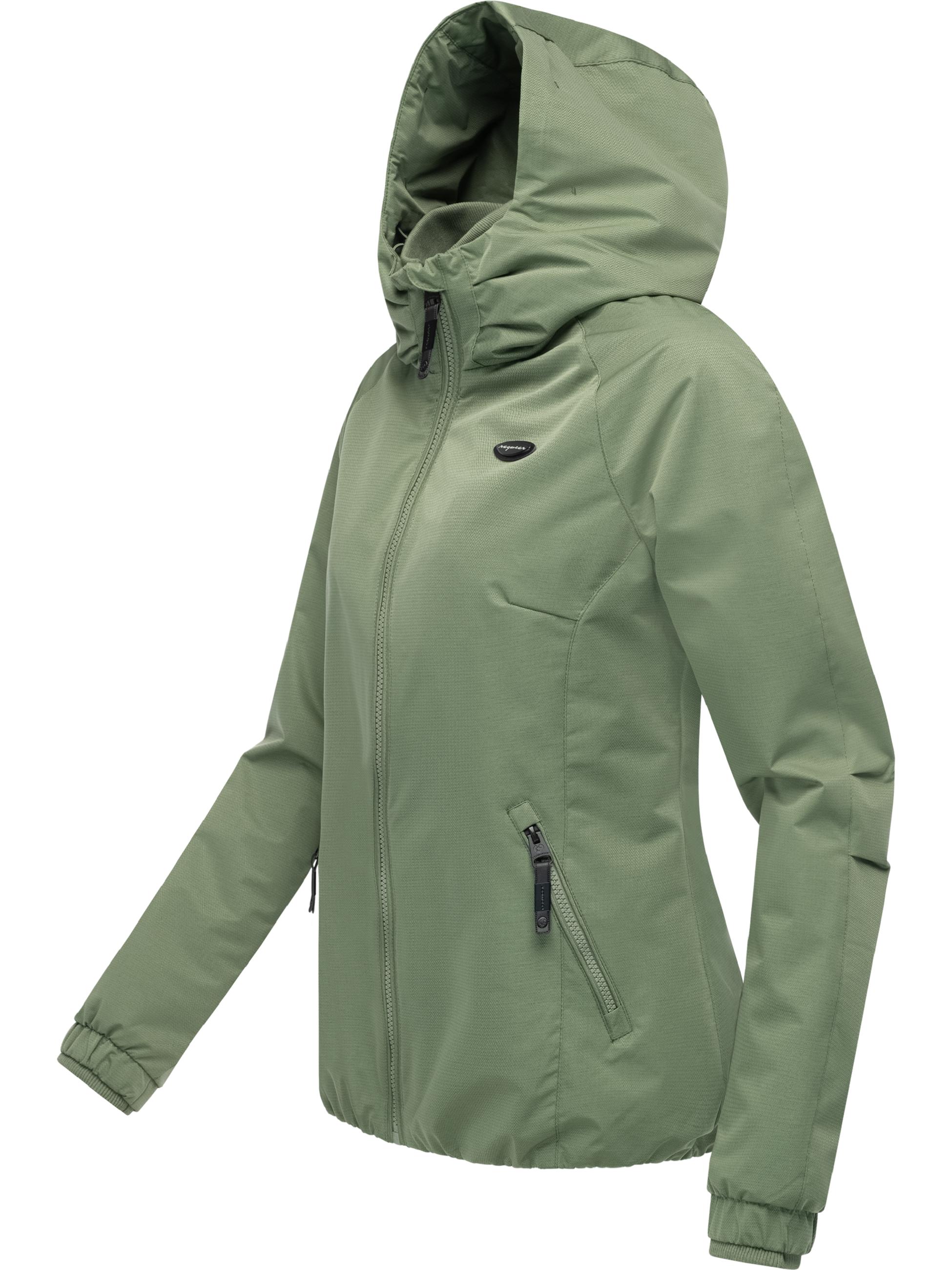 Wasserdichte Übergangsjacke mit Kapuze "Dizzie Tech" Olive025