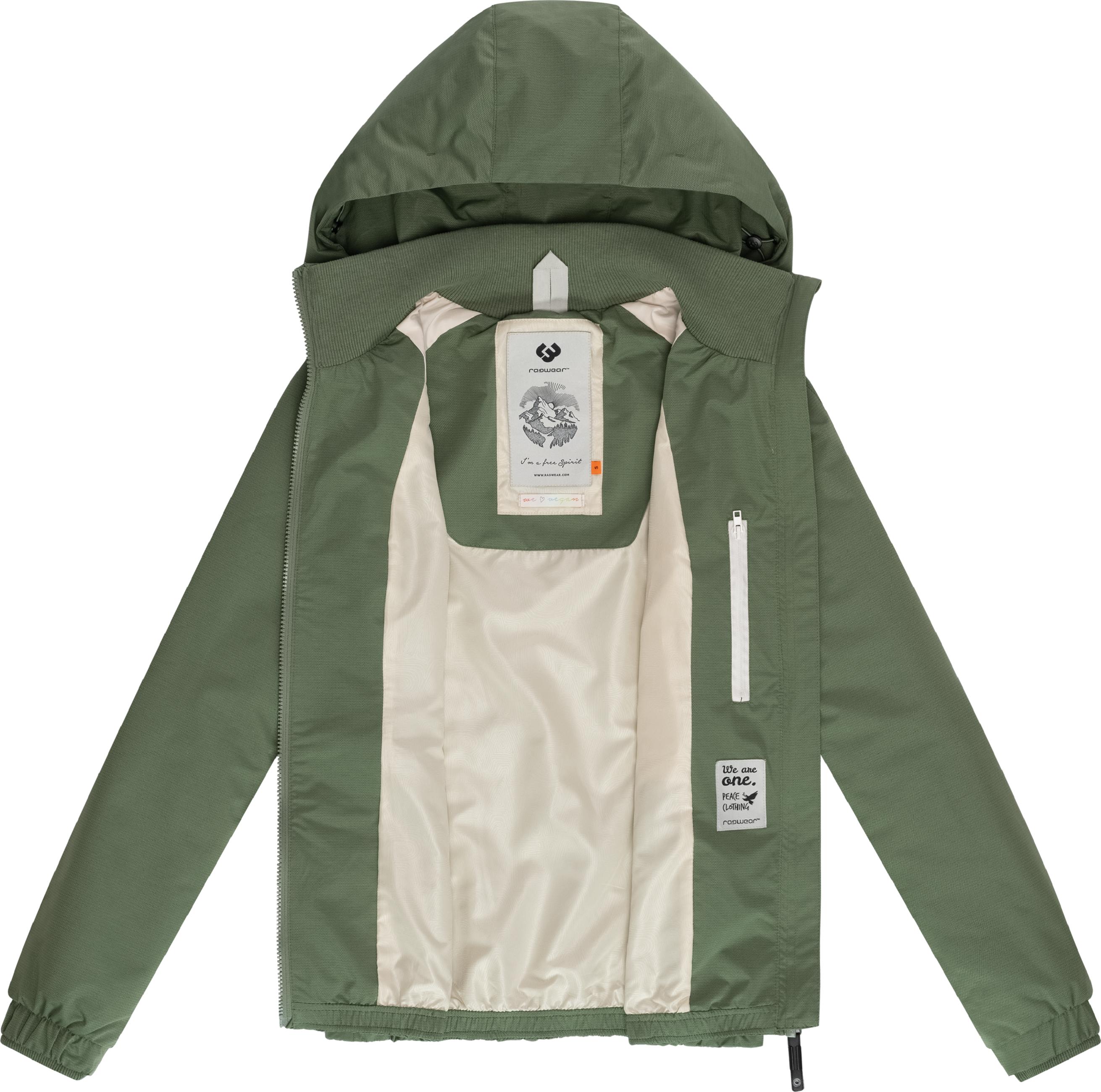 Wasserdichte Übergangsjacke mit Kapuze "Dizzie Tech" Olive025
