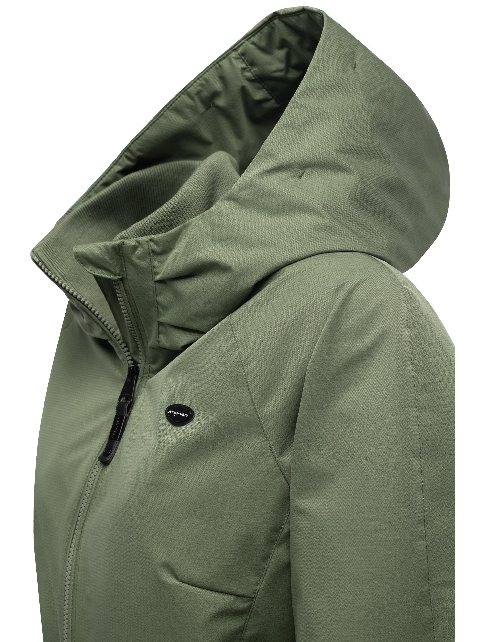 Wasserdichte Übergangsjacke mit Kapuze "Dizzie Tech" Olive025
