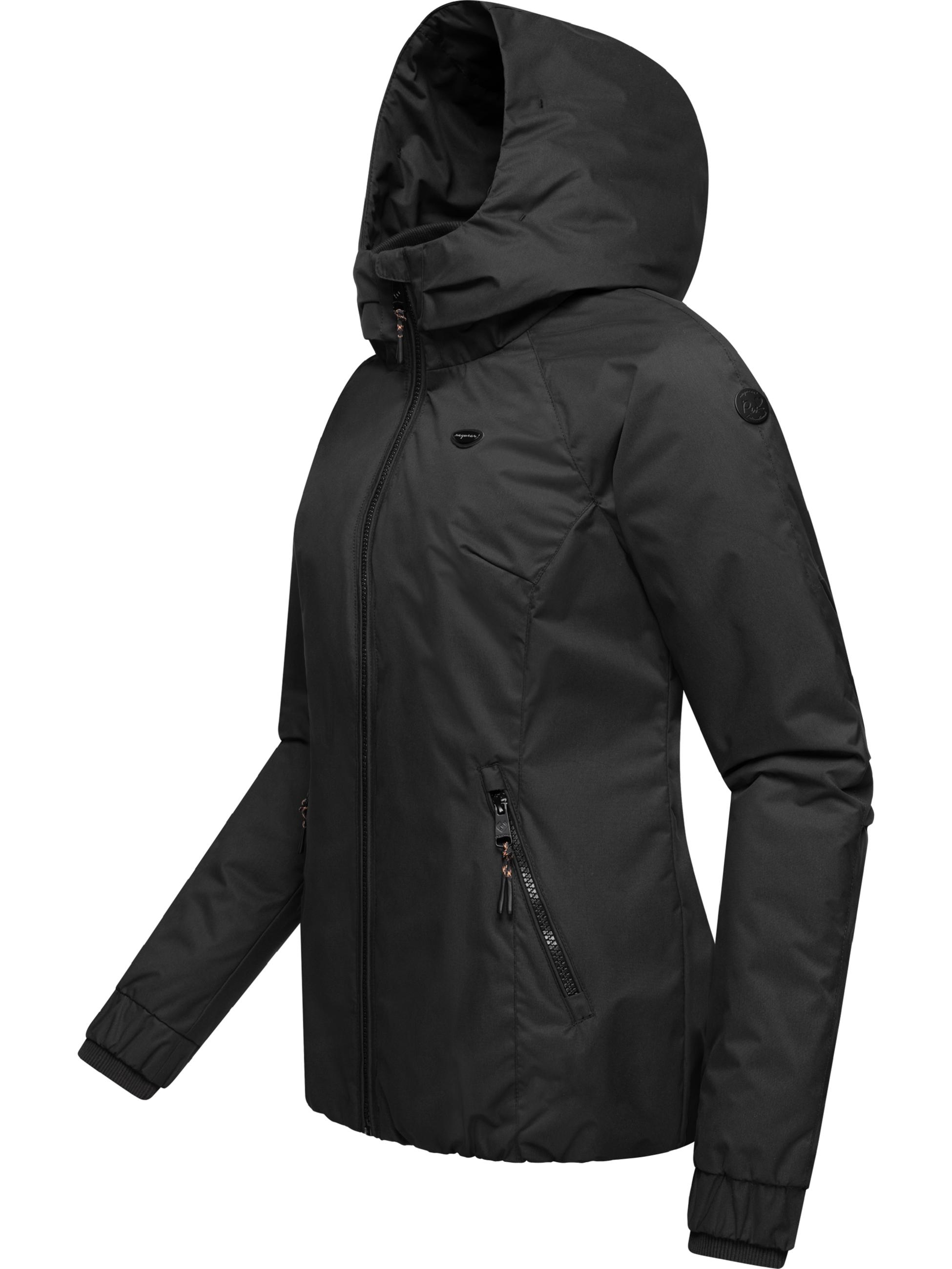 Wasserdichte Winterjacke mit Kapuze "Dizzie Warm" Black