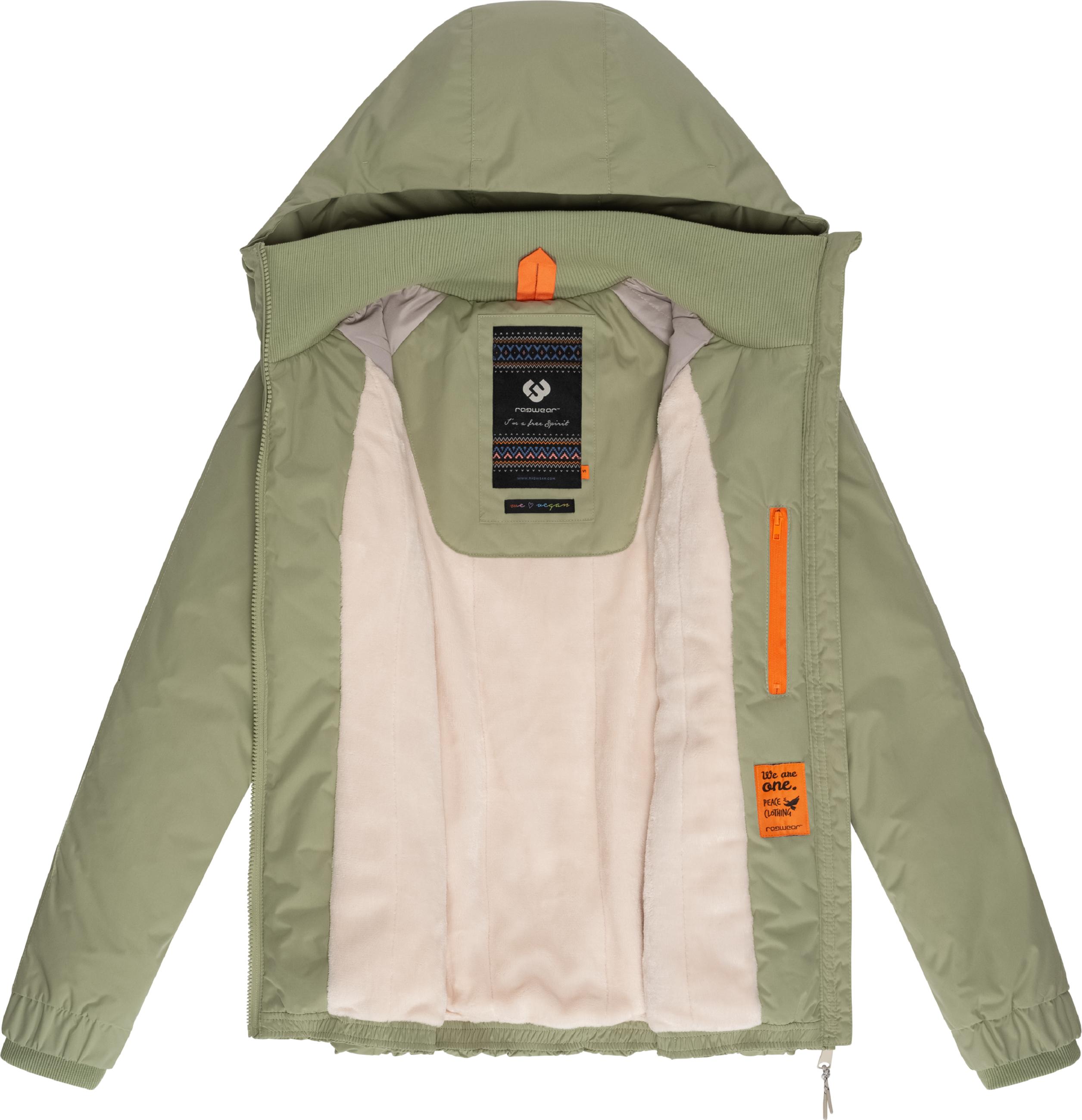 Wasserdichte Winterjacke mit Kapuze "Dizzie Warm" Light Olive