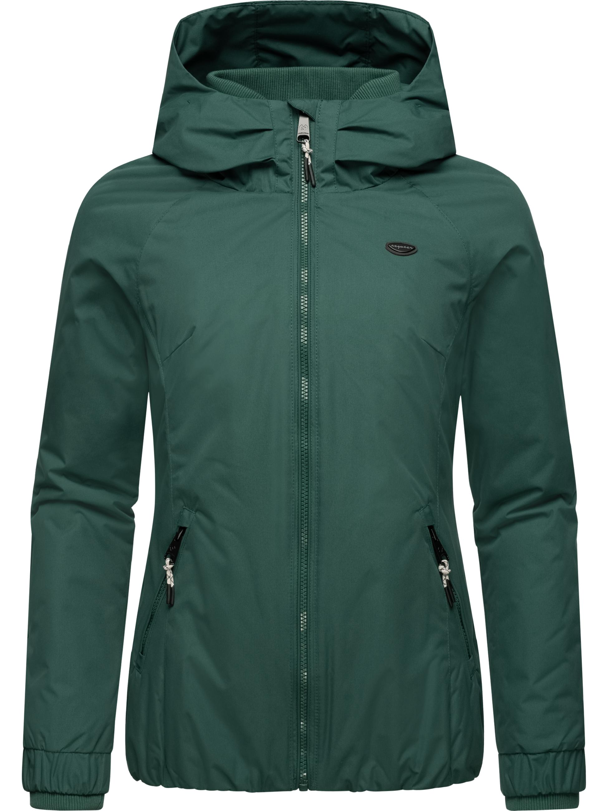 Wasserdichte Winterjacke mit Kapuze "Dizzie Warm" Pine Green