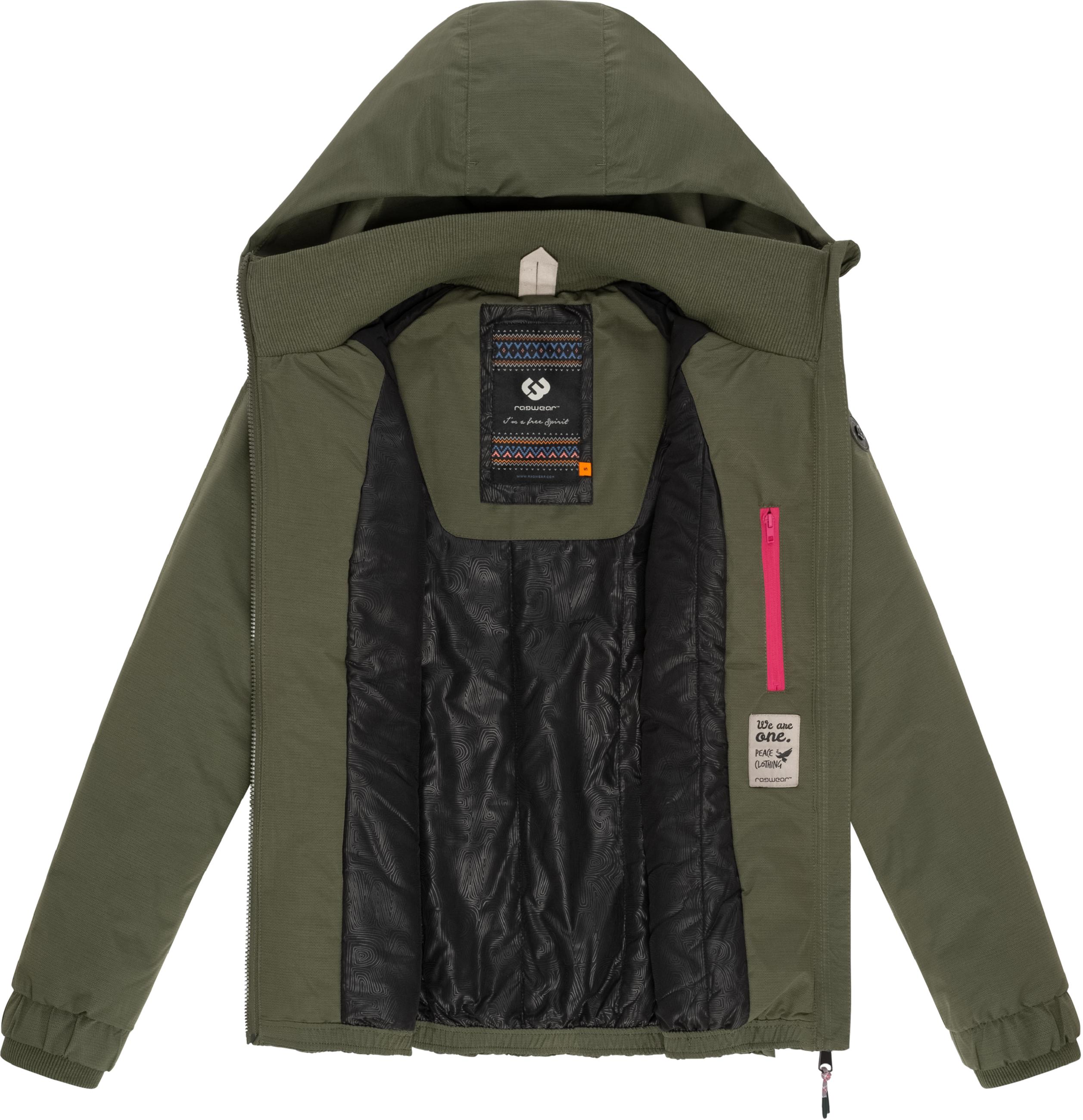 Wasserdichte und atmungsaktive Winterjacke "Dizzie Warm Rain" Dark Olive