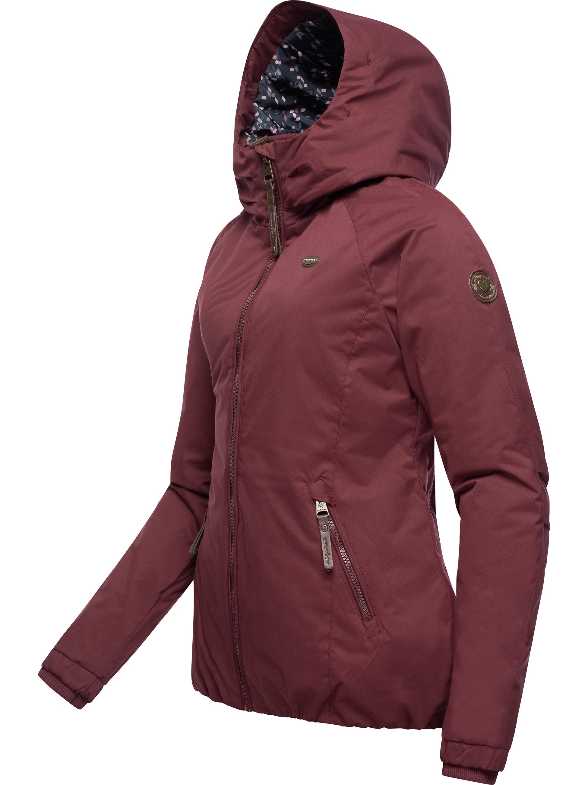 Winterjacke mit Kapuze "Dizzie Winter" Wine Red22