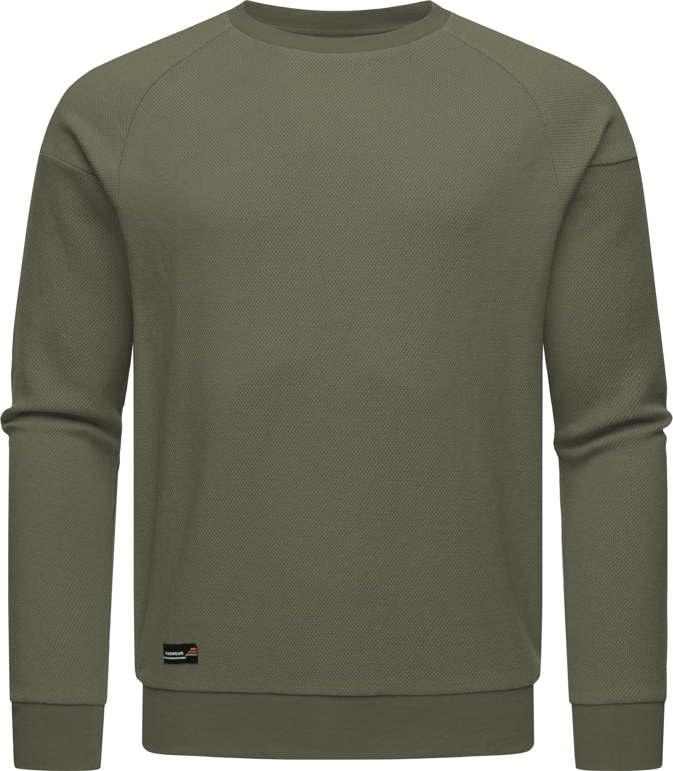 Strukturierter Pullover "Doren" Olive