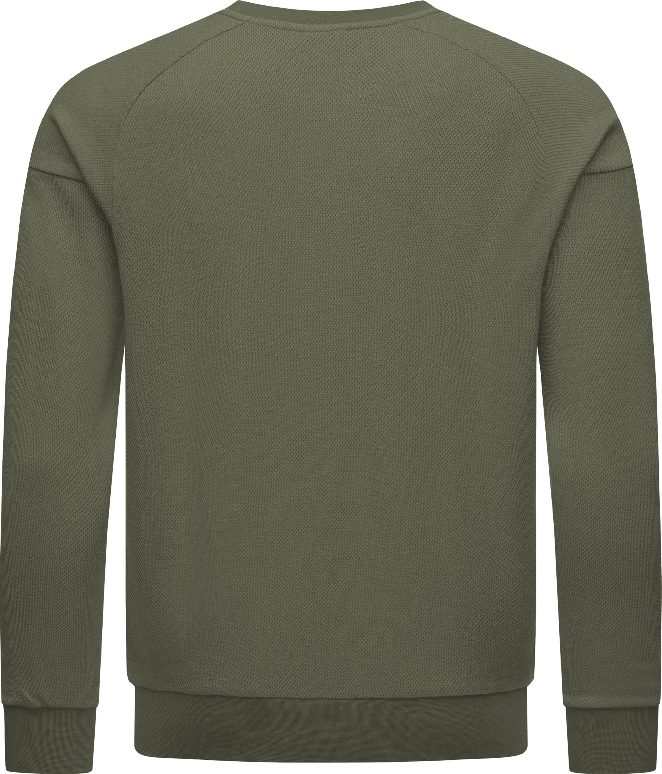 Strukturierter Pullover "Doren" Olive