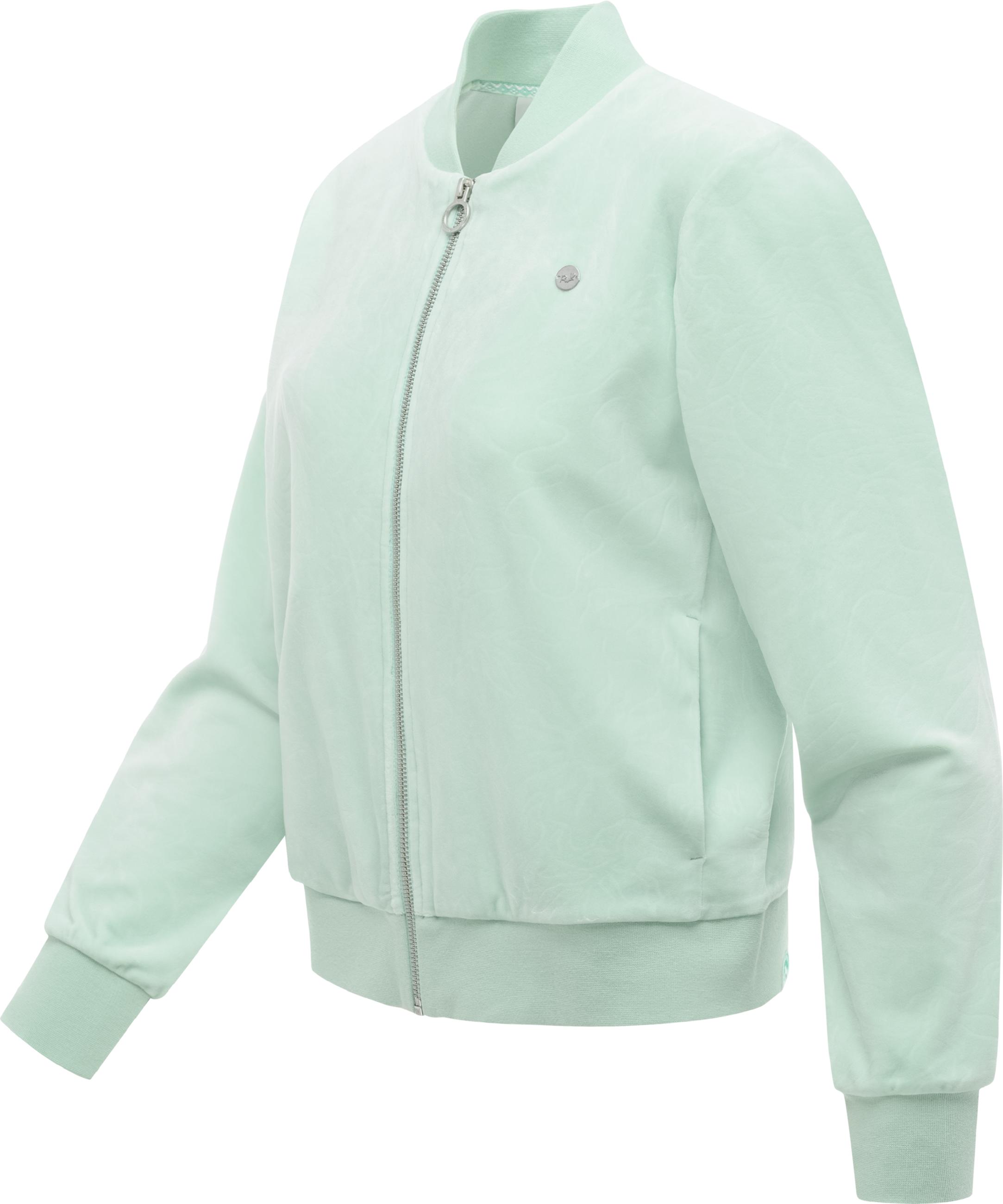 Kuschelweiche Sweatjacke "Doron Embossed" Mint