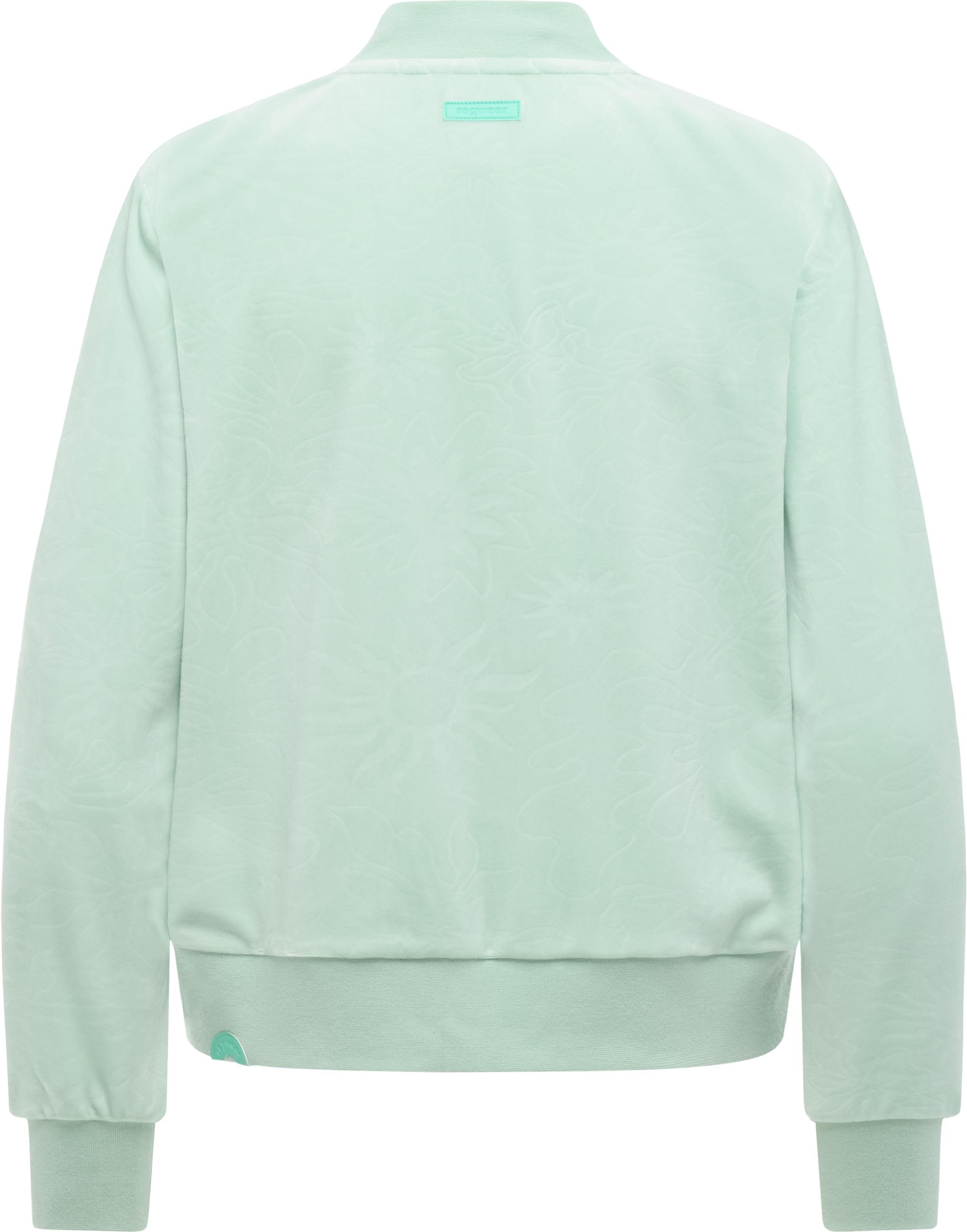 Kuschelweiche Sweatjacke "Doron Embossed" Mint