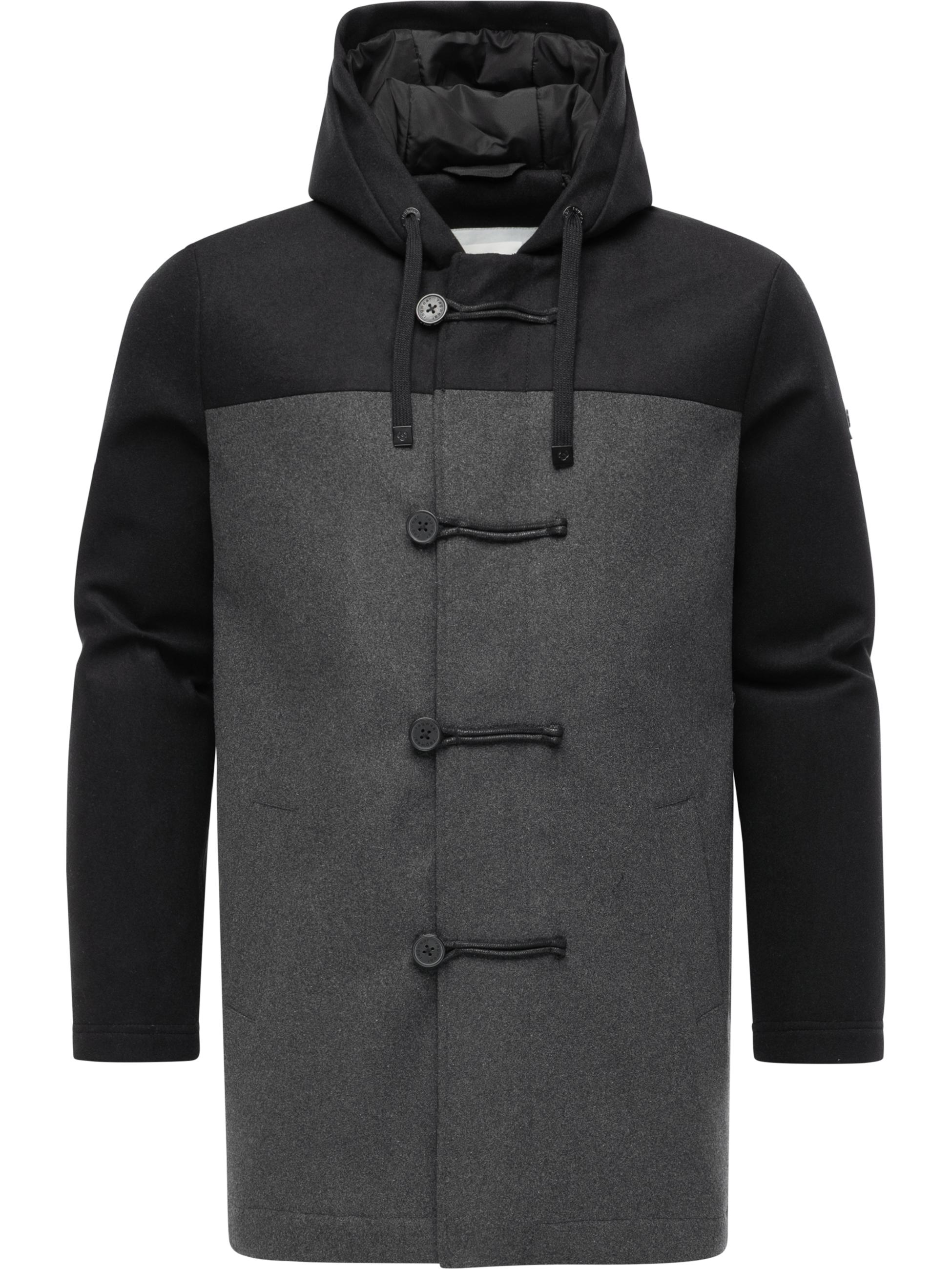 Winter Kurzmantel mit Kapuze "Dorvan YOUMODO" Dark Grey