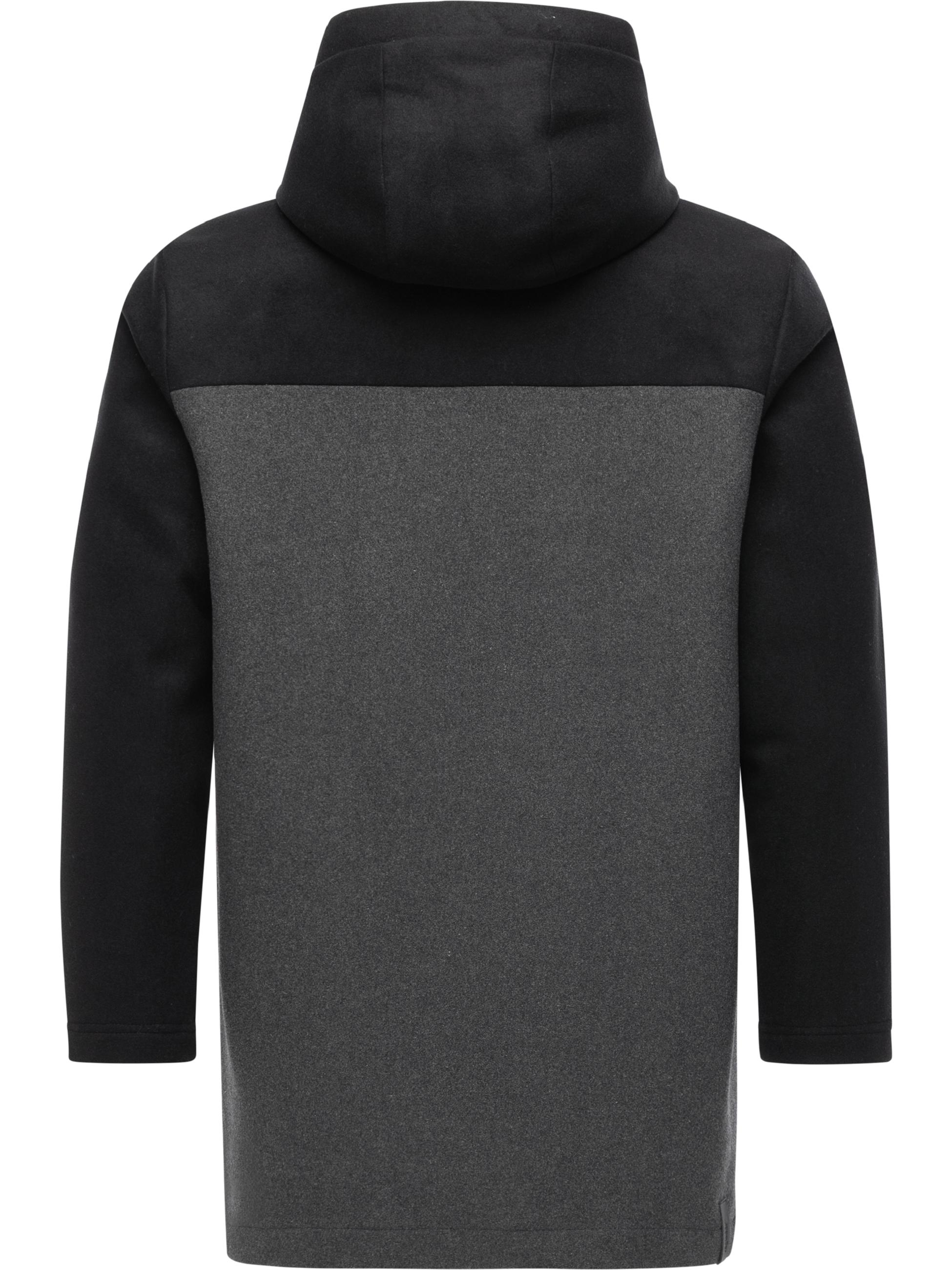 Winter Kurzmantel mit Kapuze "Dorvan YOUMODO" Dark Grey