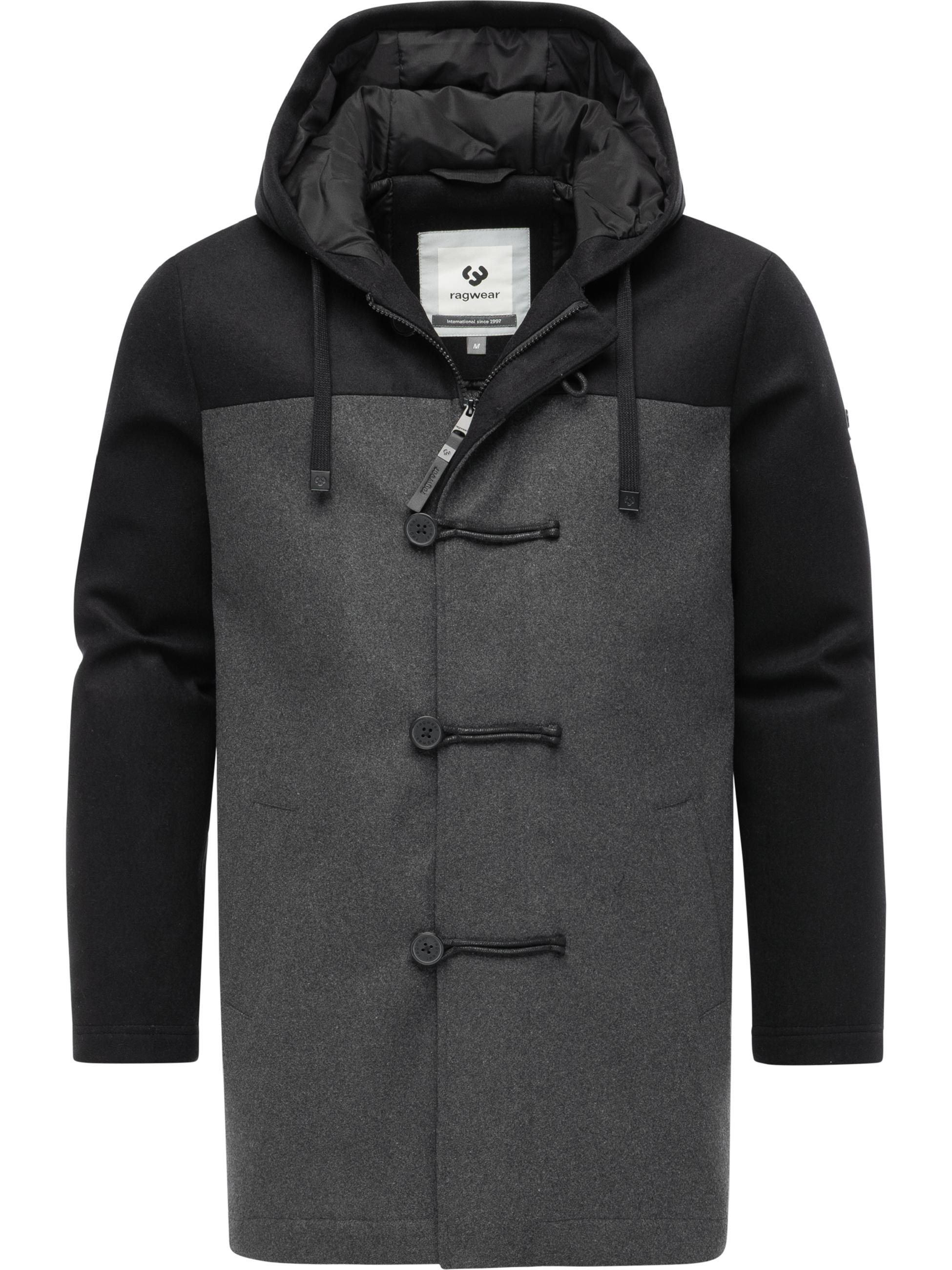 Winter Kurzmantel mit Kapuze "Dorvan YOUMODO" Dark Grey