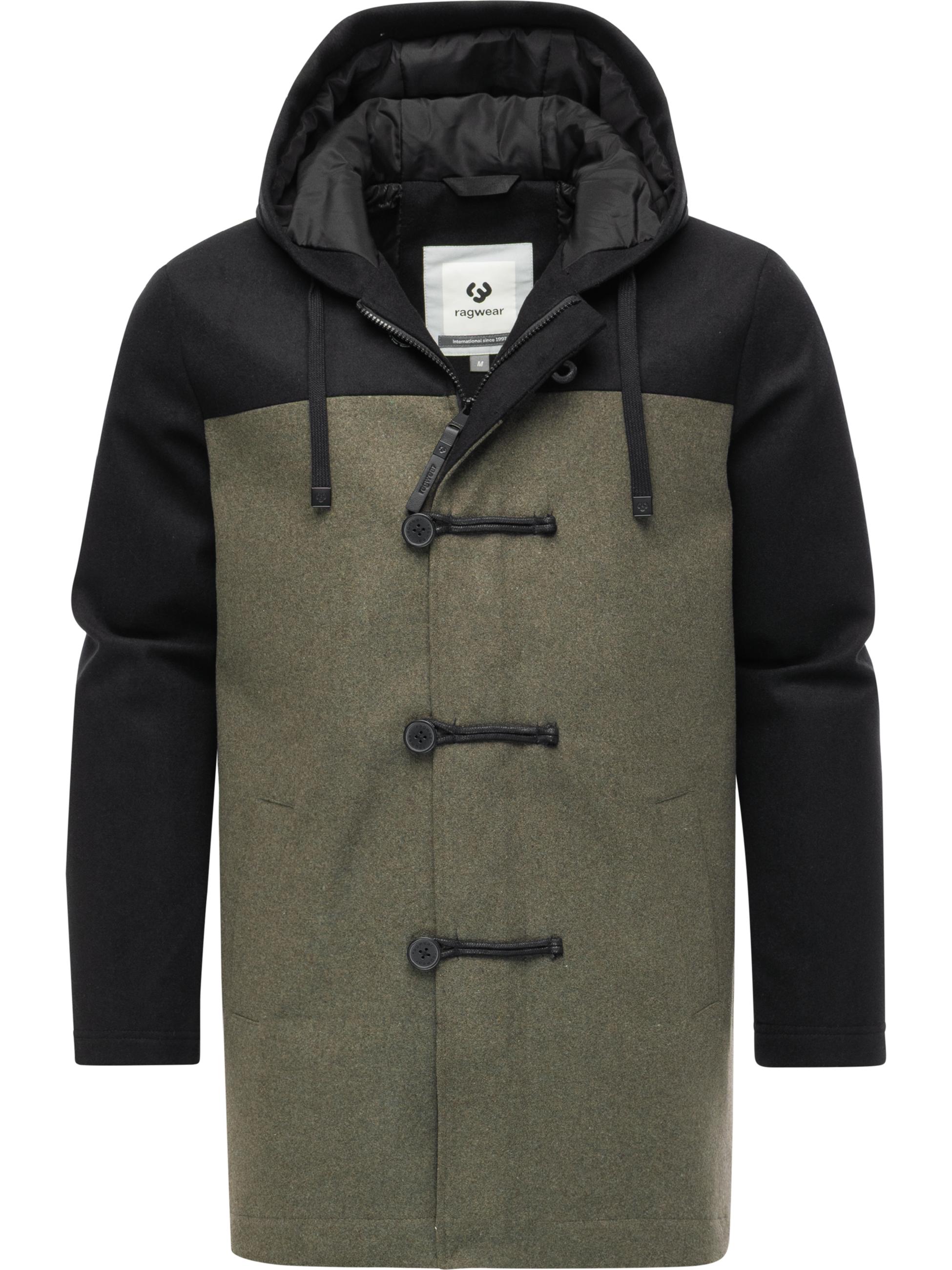 Winter Kurzmantel mit Kapuze "Dorvan YOUMODO" Dark Olive
