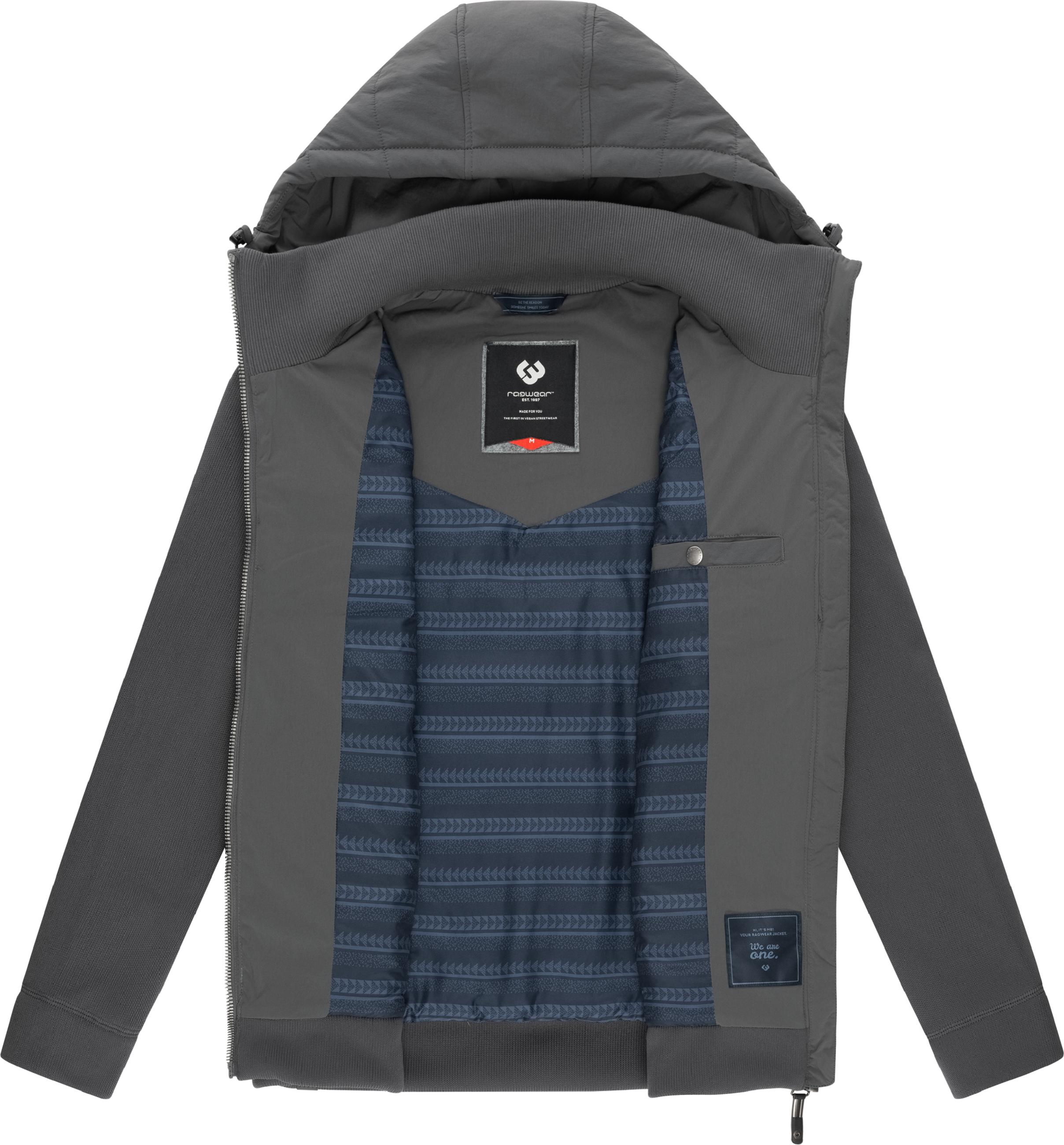 Winter Steppjacke mit Kapuze "Doryan" Dark Grey23