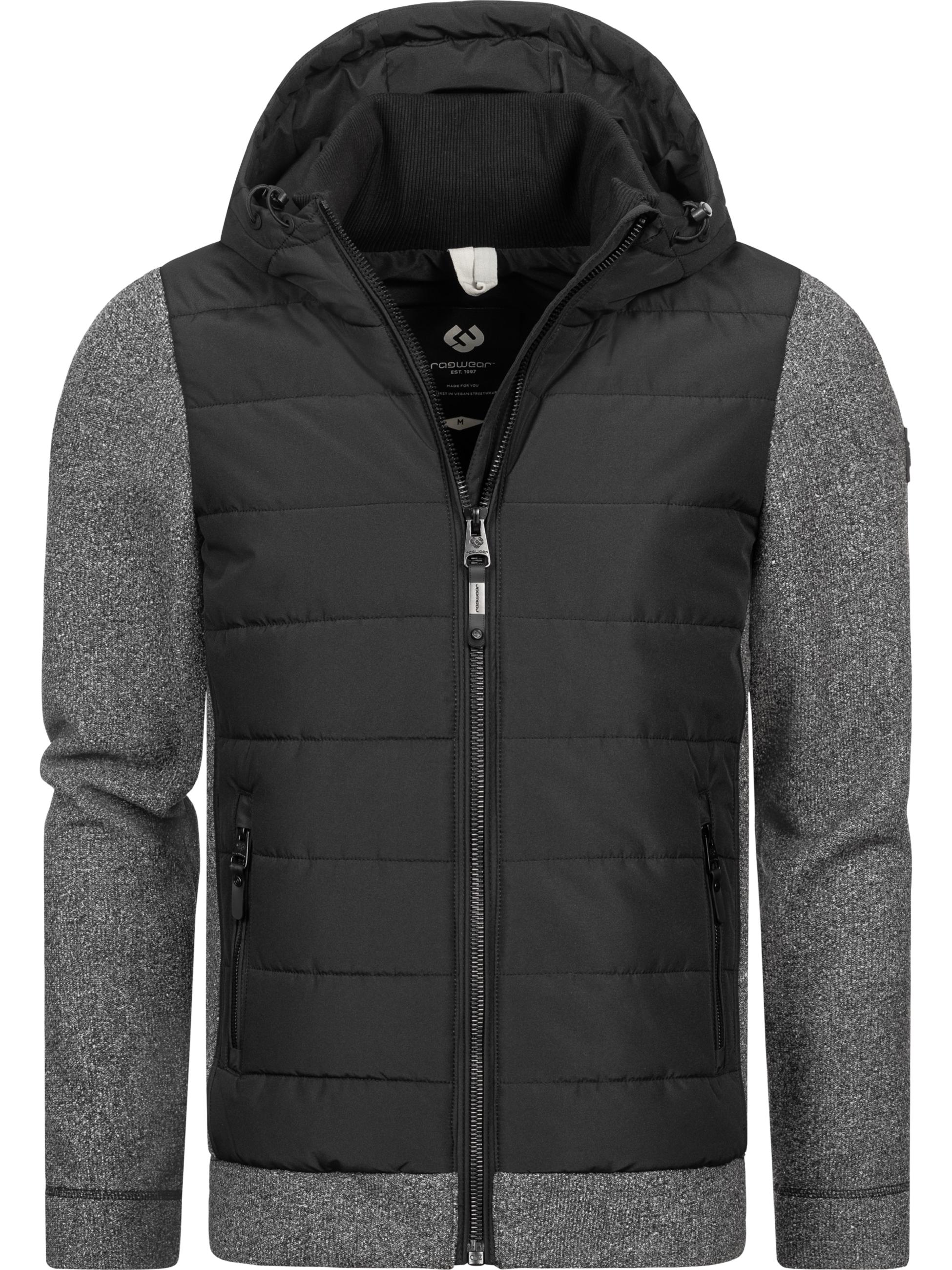 Leichte Steppjacke mit Kapuze "Doryan Melange" Black