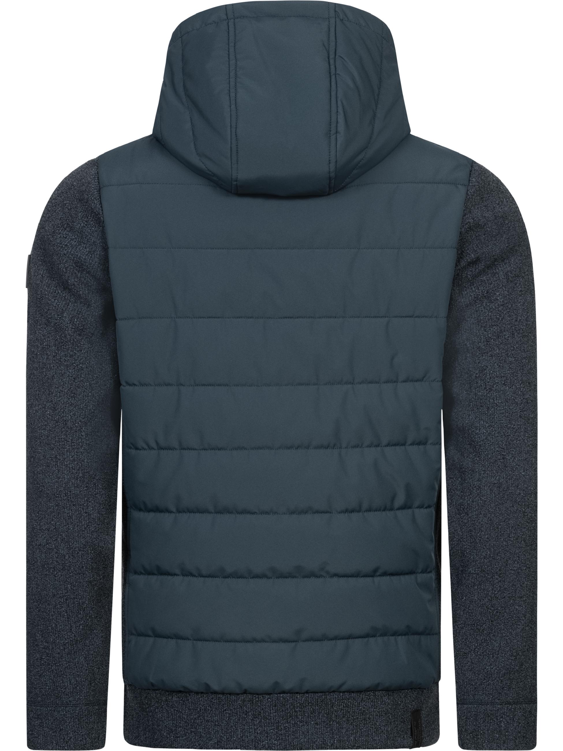 Leichte Steppjacke mit Kapuze "Doryan Melange" Night Blue