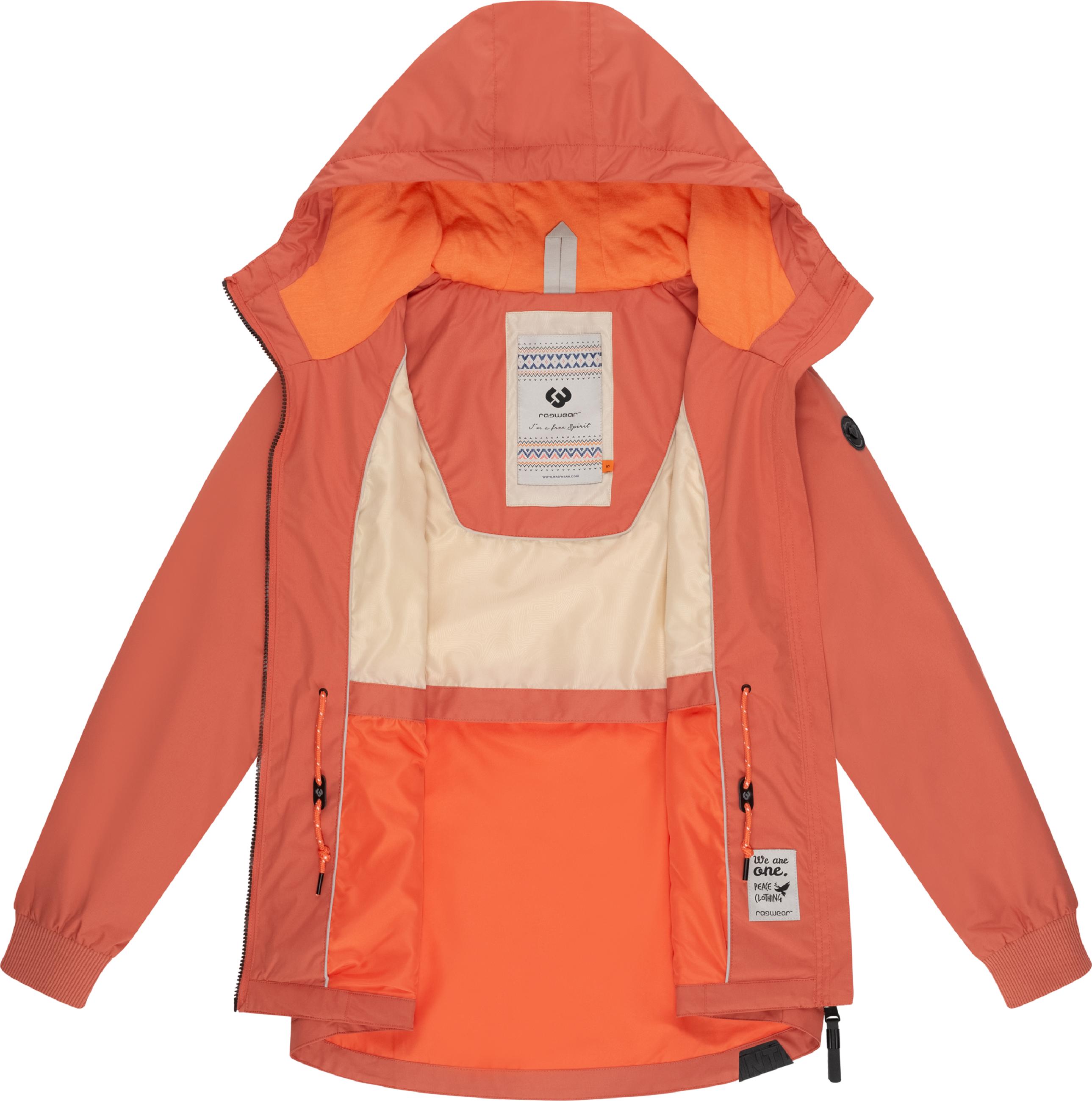 Leichte Übergangsjacke mit Taillenzugband "Dowey A" Brick Red