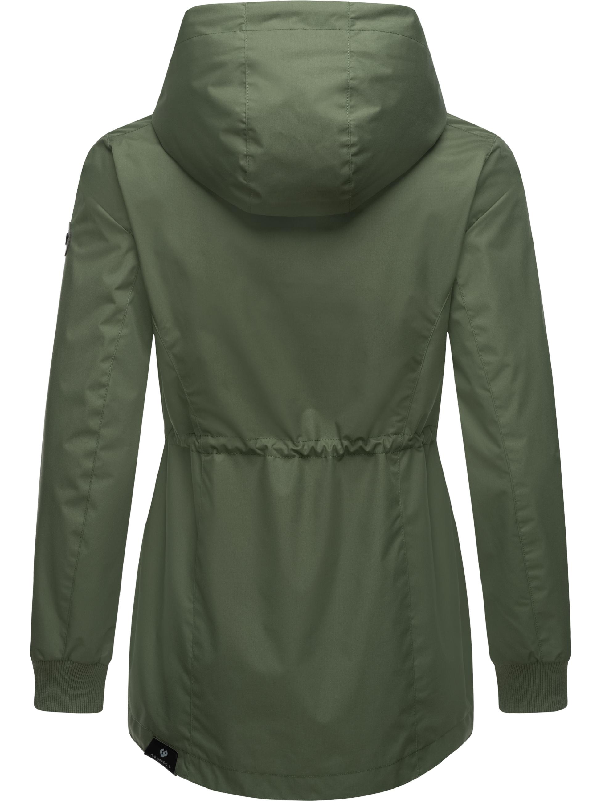 Leichte Übergangsjacke mit Taillenzugband "Dowey A" Dark Olive