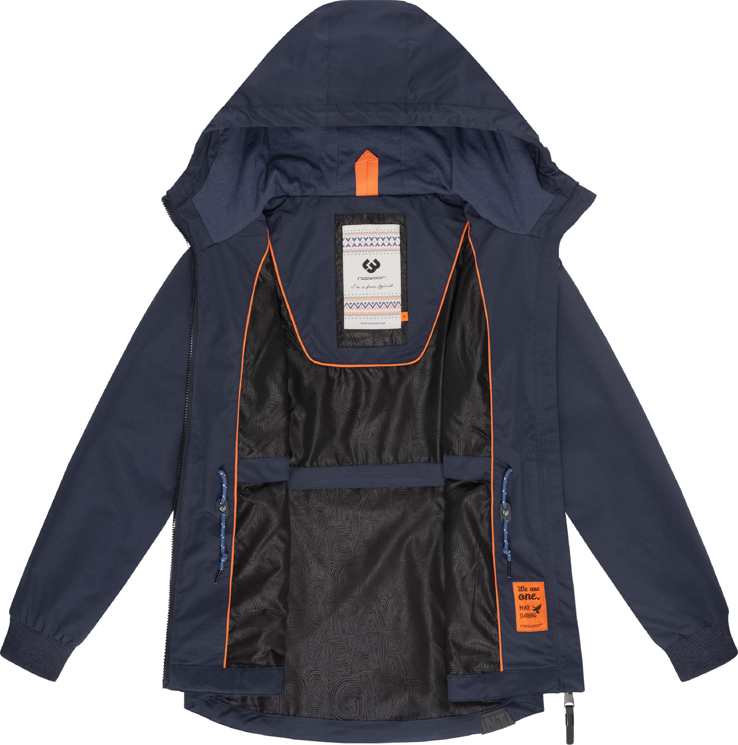 Wasserdichte Regenjacke mit Kapuze "Dowey Tech" Navy