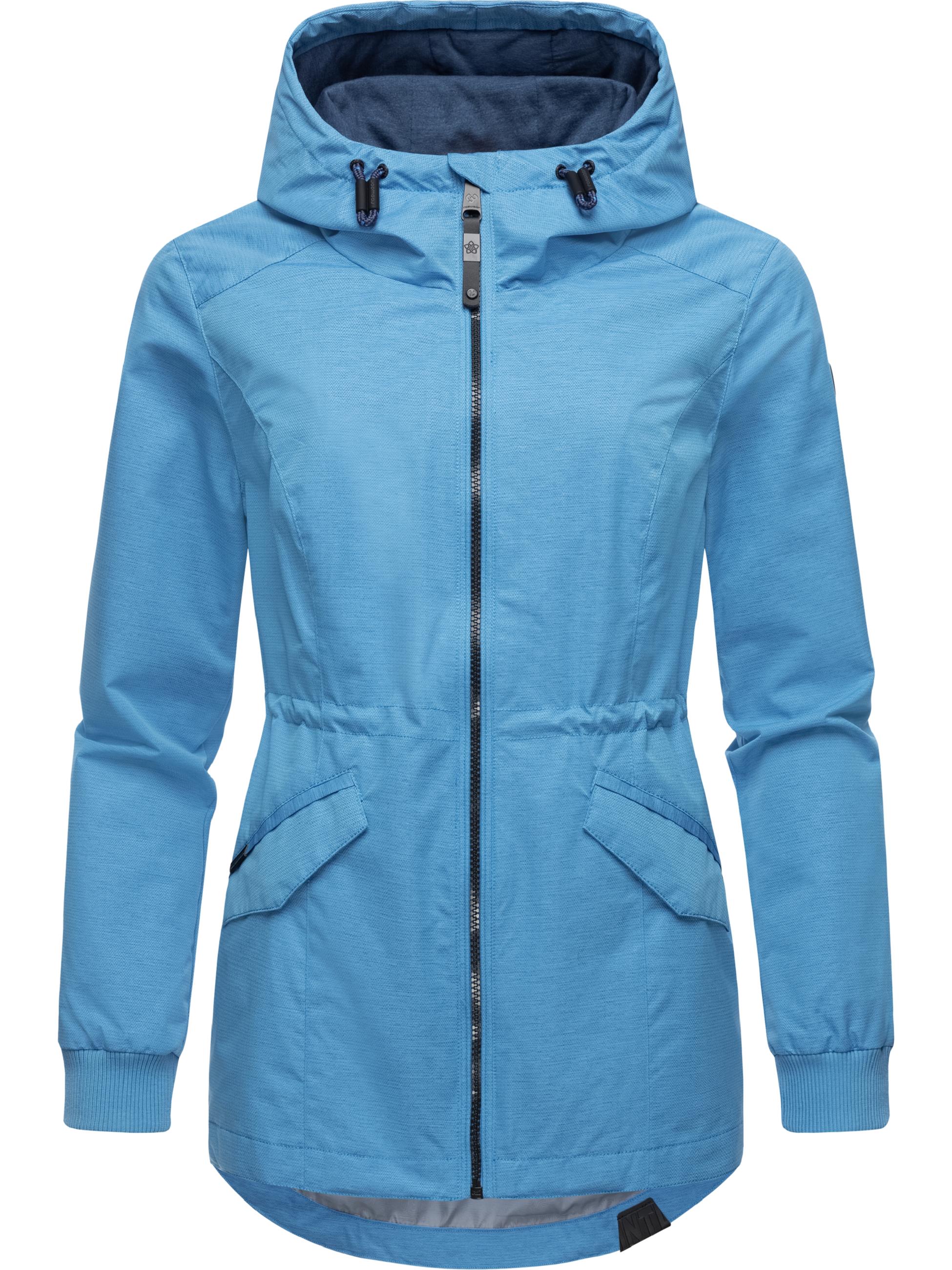 Wasserdichte Regenjacke mit Kapuze "Dowey Tech" Sky Blue