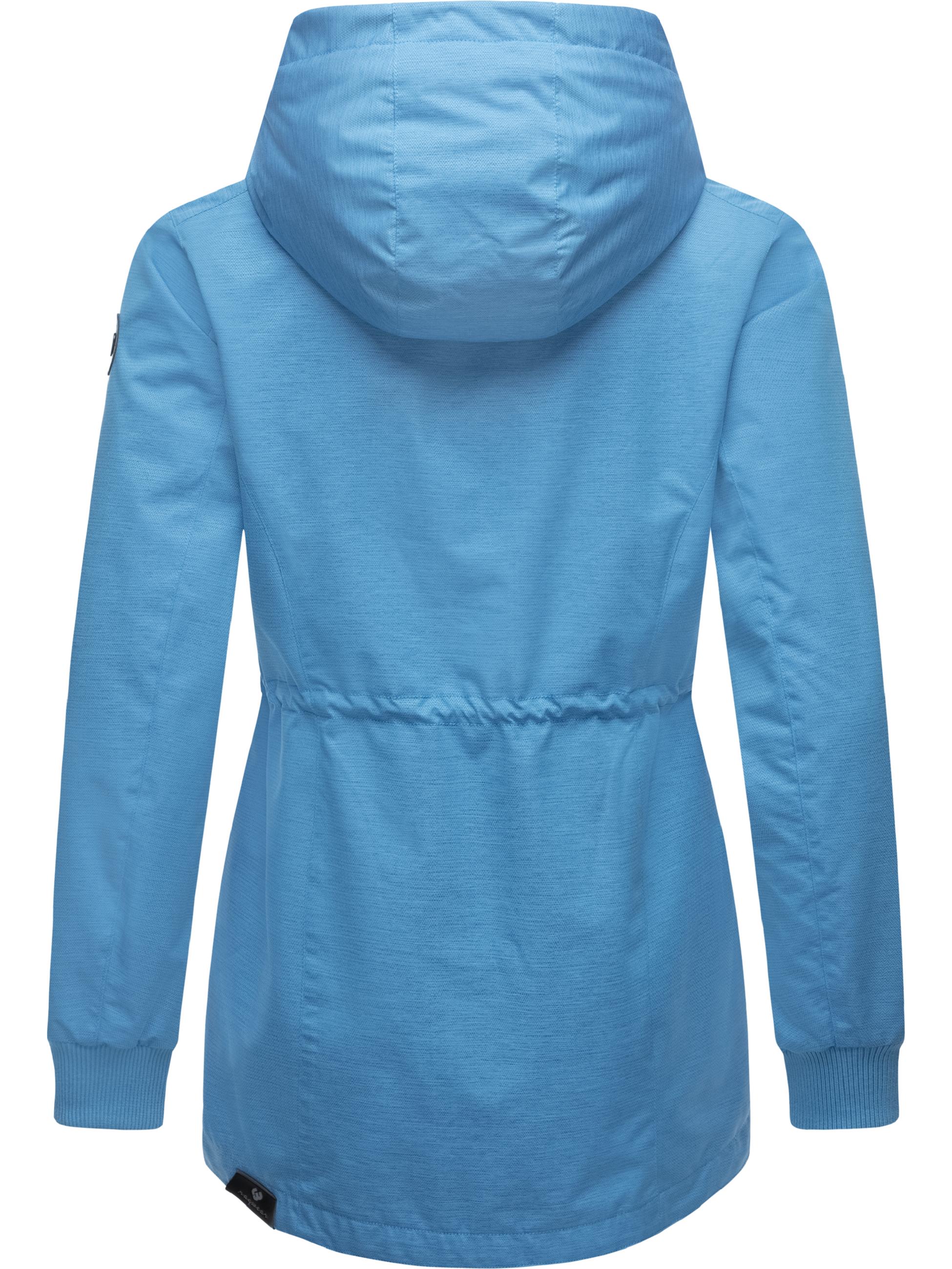 Wasserdichte Regenjacke mit Kapuze "Dowey Tech" Sky Blue