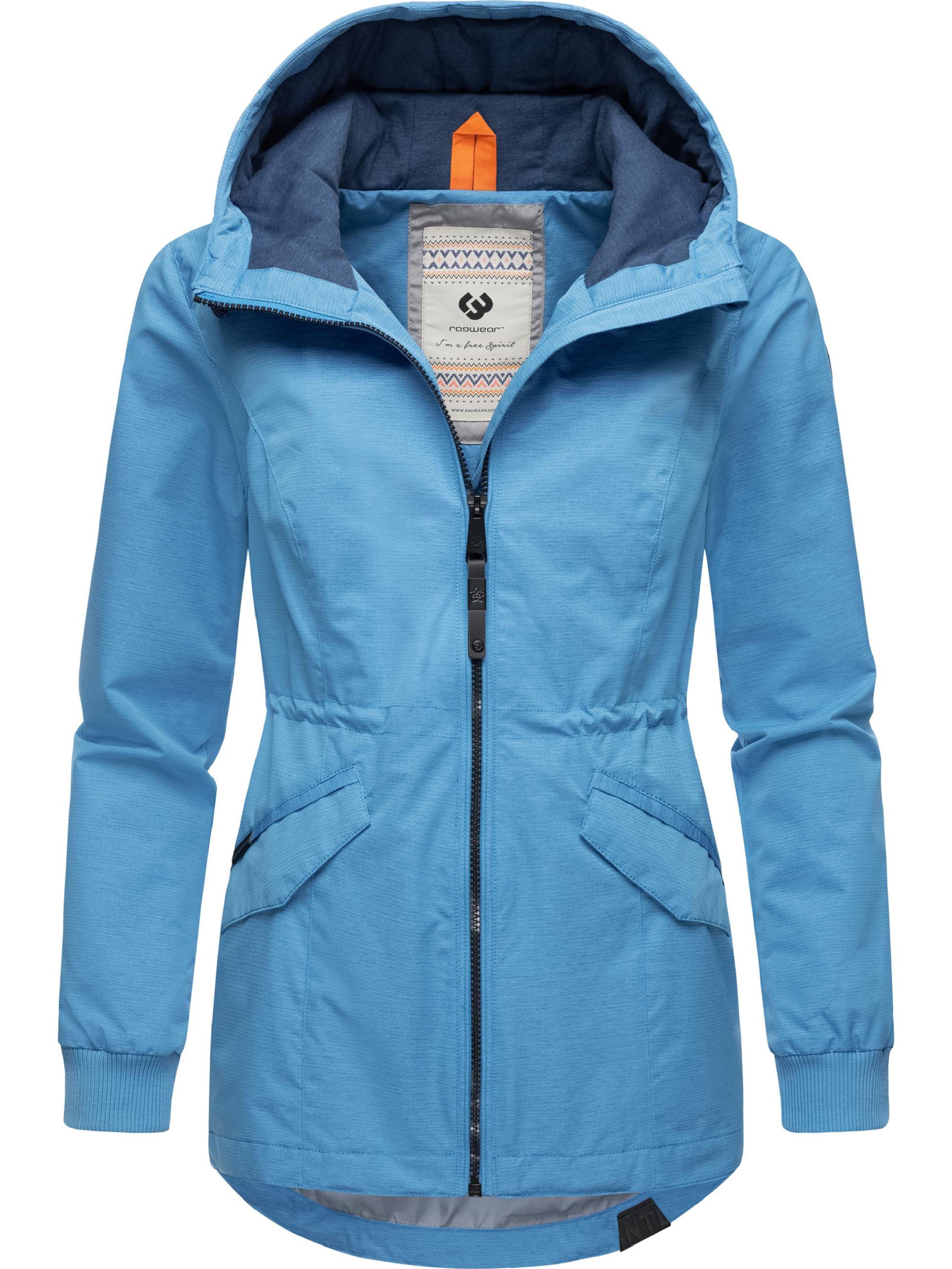 Wasserdichte Regenjacke mit Kapuze "Dowey Tech" Sky Blue