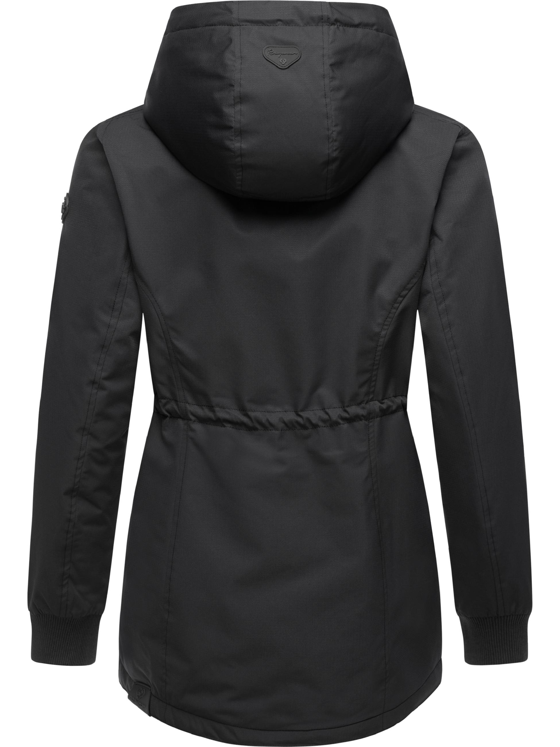 Wasserdichte Winterjacke Dowey Warm Rain Black