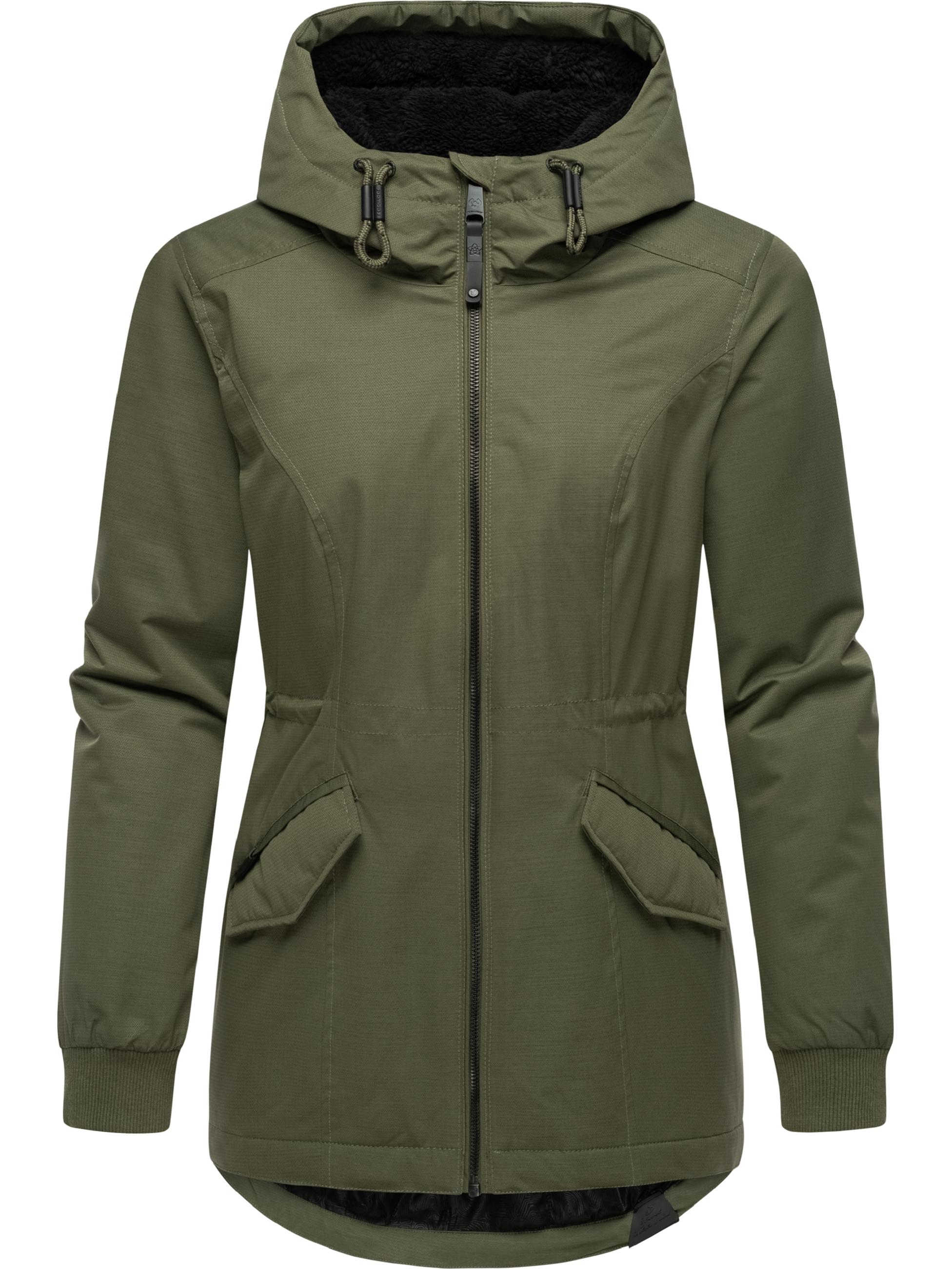 Wasserdichte Winterjacke Dowey Warm Rain Dark Olive