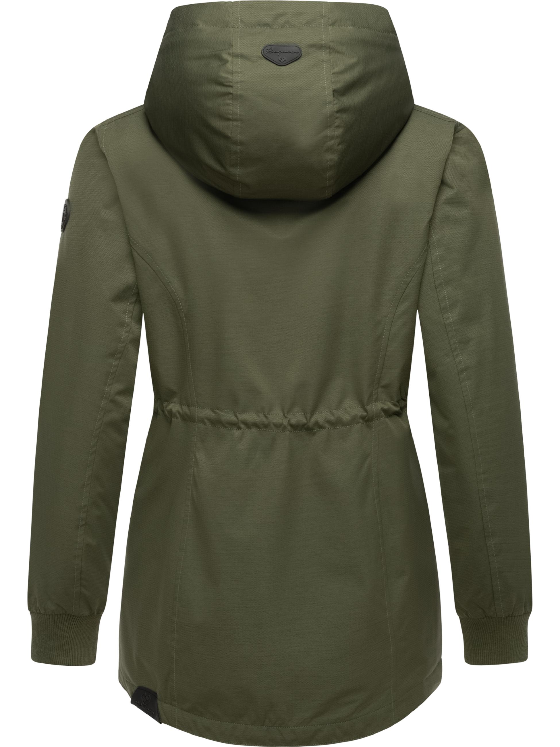 Wasserdichte Winterjacke Dowey Warm Rain Dark Olive