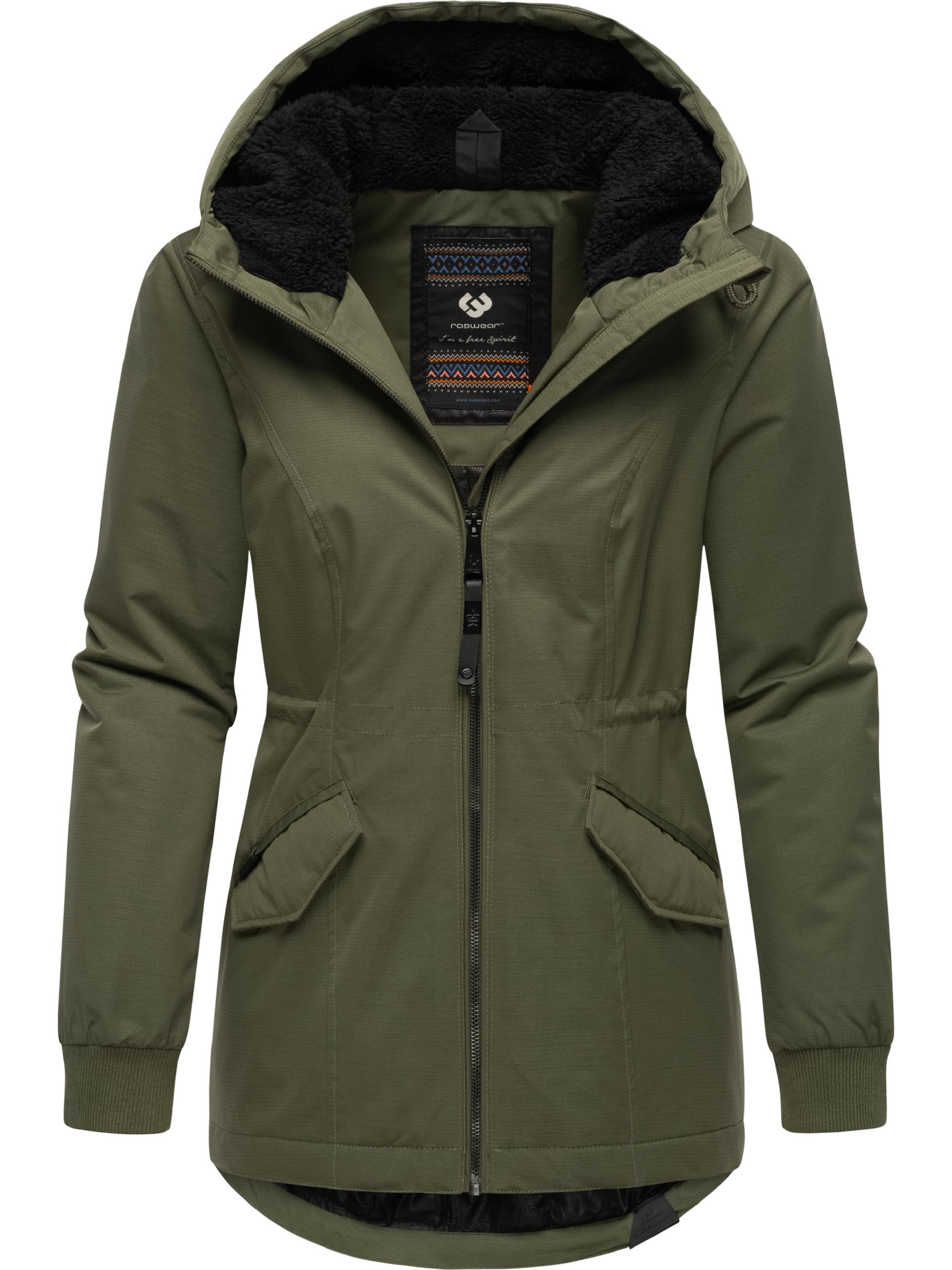 Wasserdichte Winterjacke Dowey Warm Rain Dark Olive