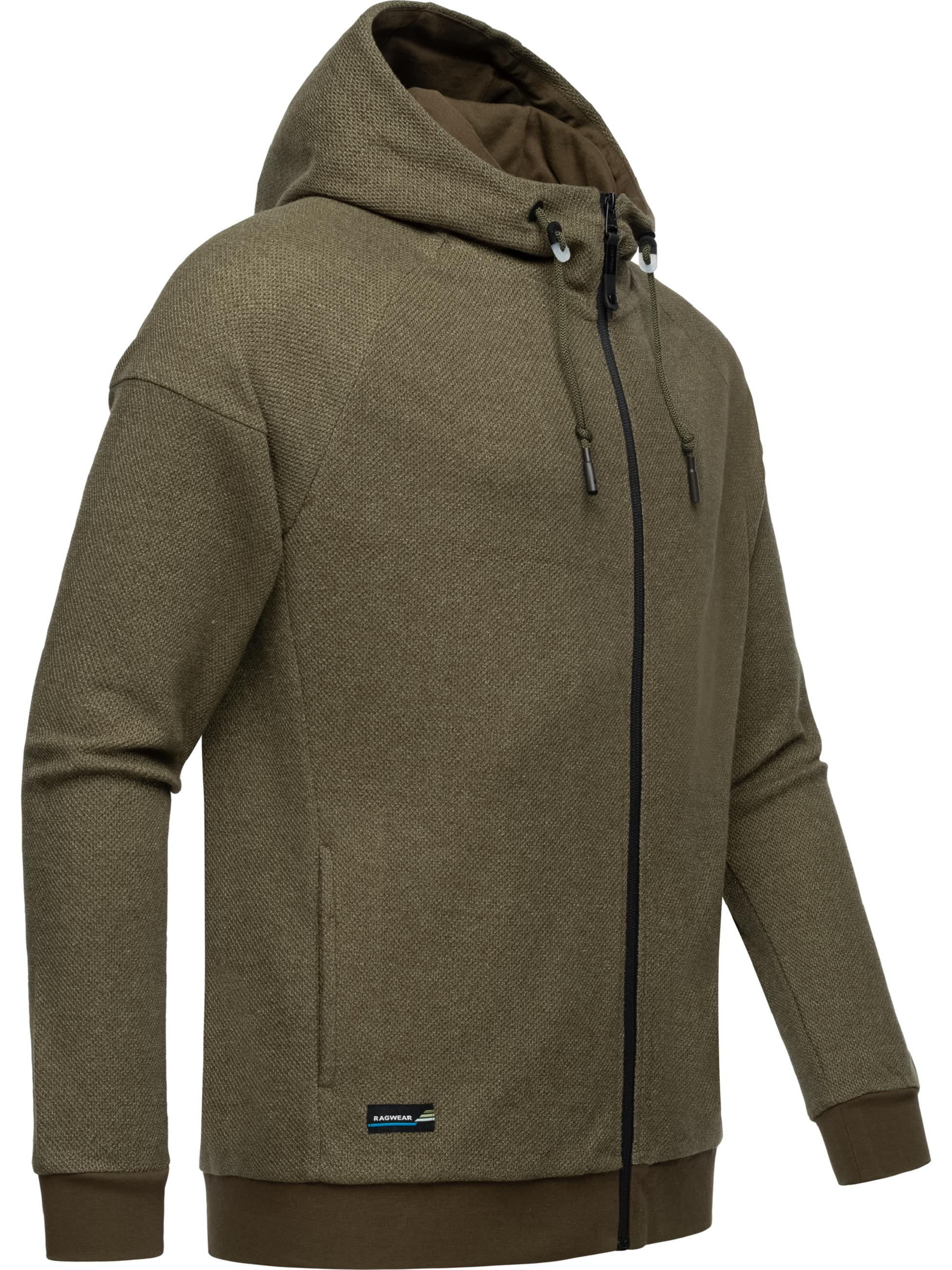 Sweatjacke mit Kapuze "Dreyner" Olive