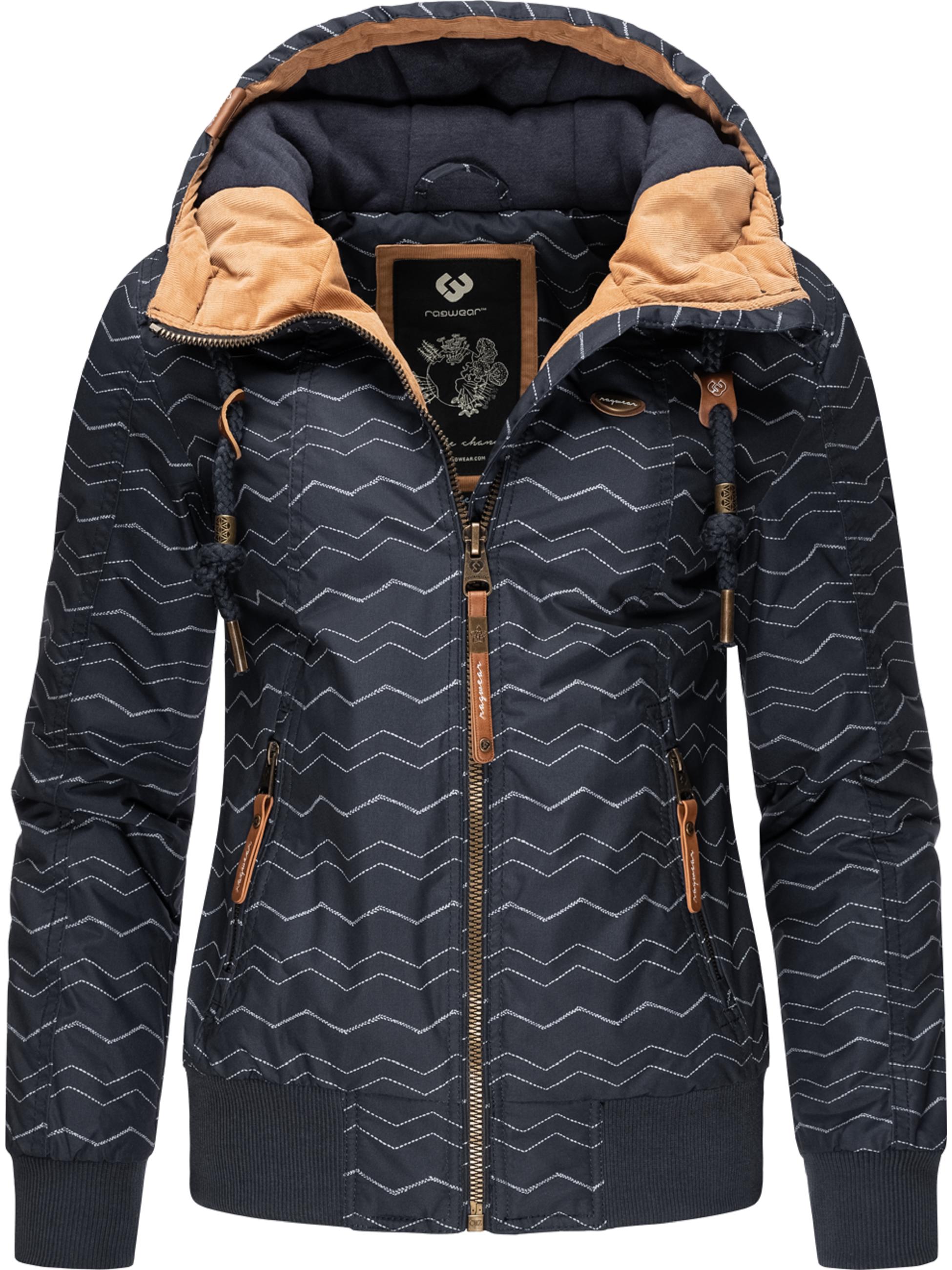 Winterjacke mit Kapuze "Druna Zig Zag Winter" Navy