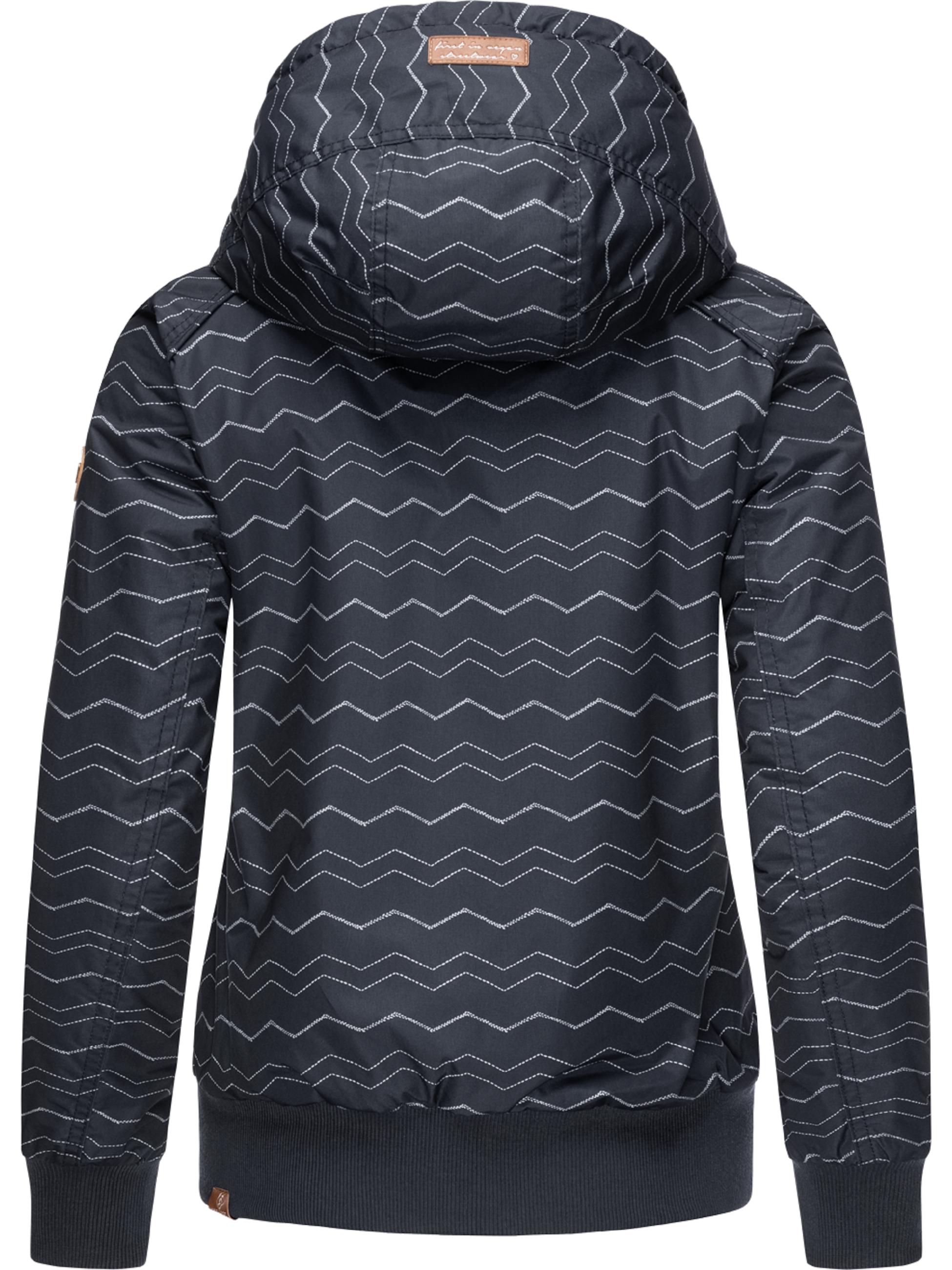 Winterjacke mit Kapuze "Druna Zig Zag Winter" Navy