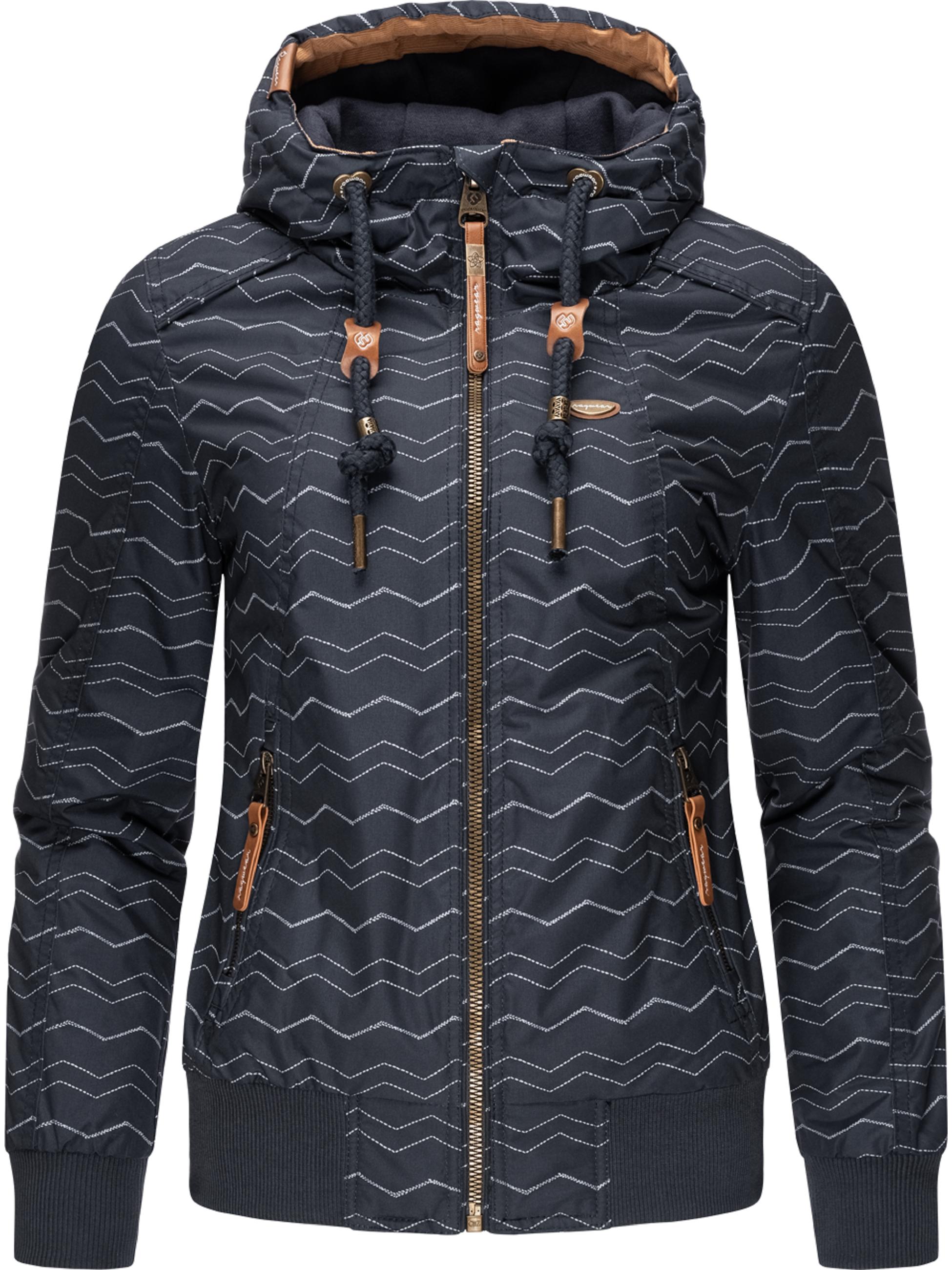 Winterjacke mit Kapuze "Druna Zig Zag Winter" Navy