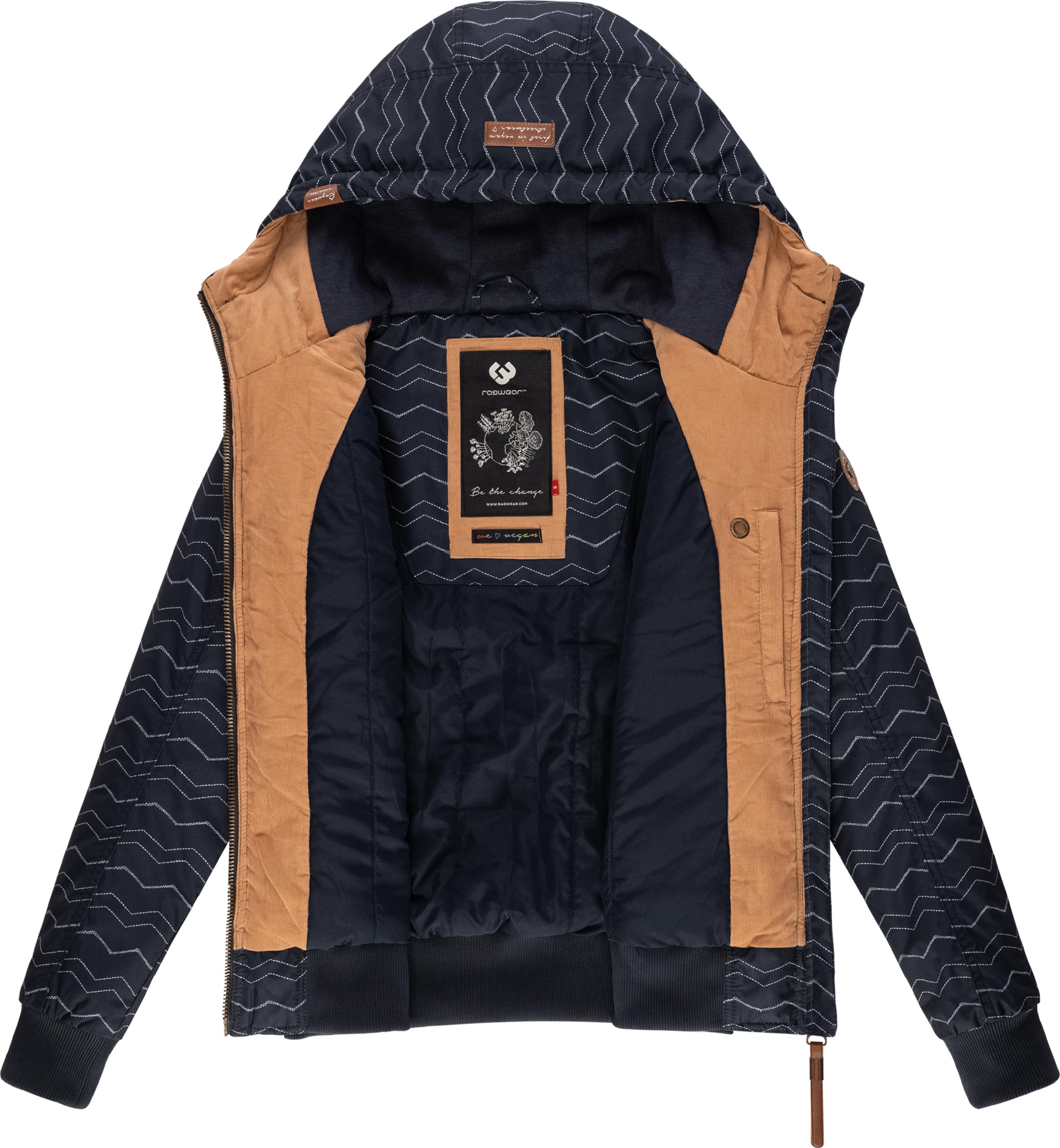 Winterjacke mit Kapuze "Druna Zig Zag Winter" Navy