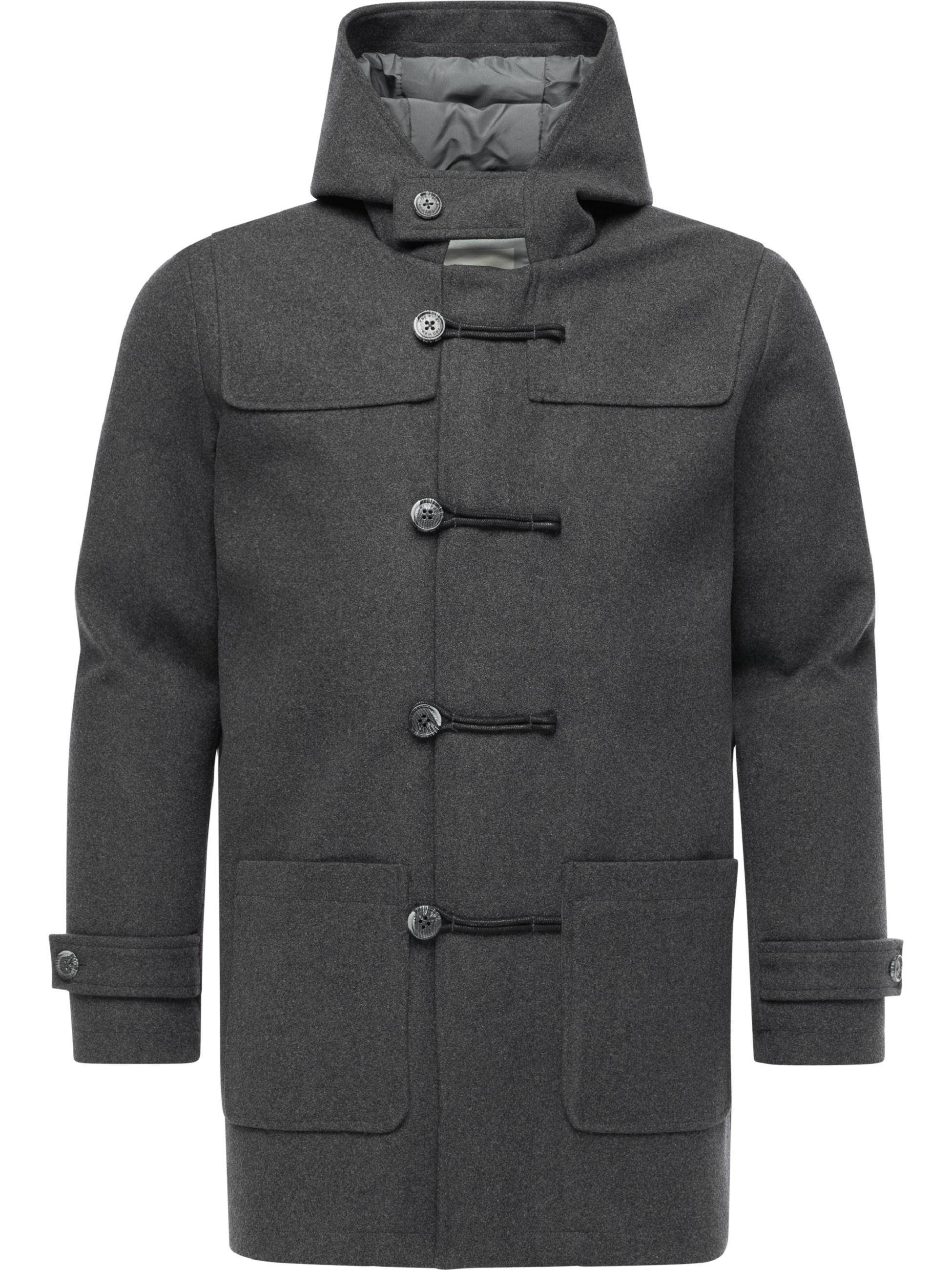 Winter Kurzmantel mit Kapuze "Duffie YOUMODO" Dark Grey