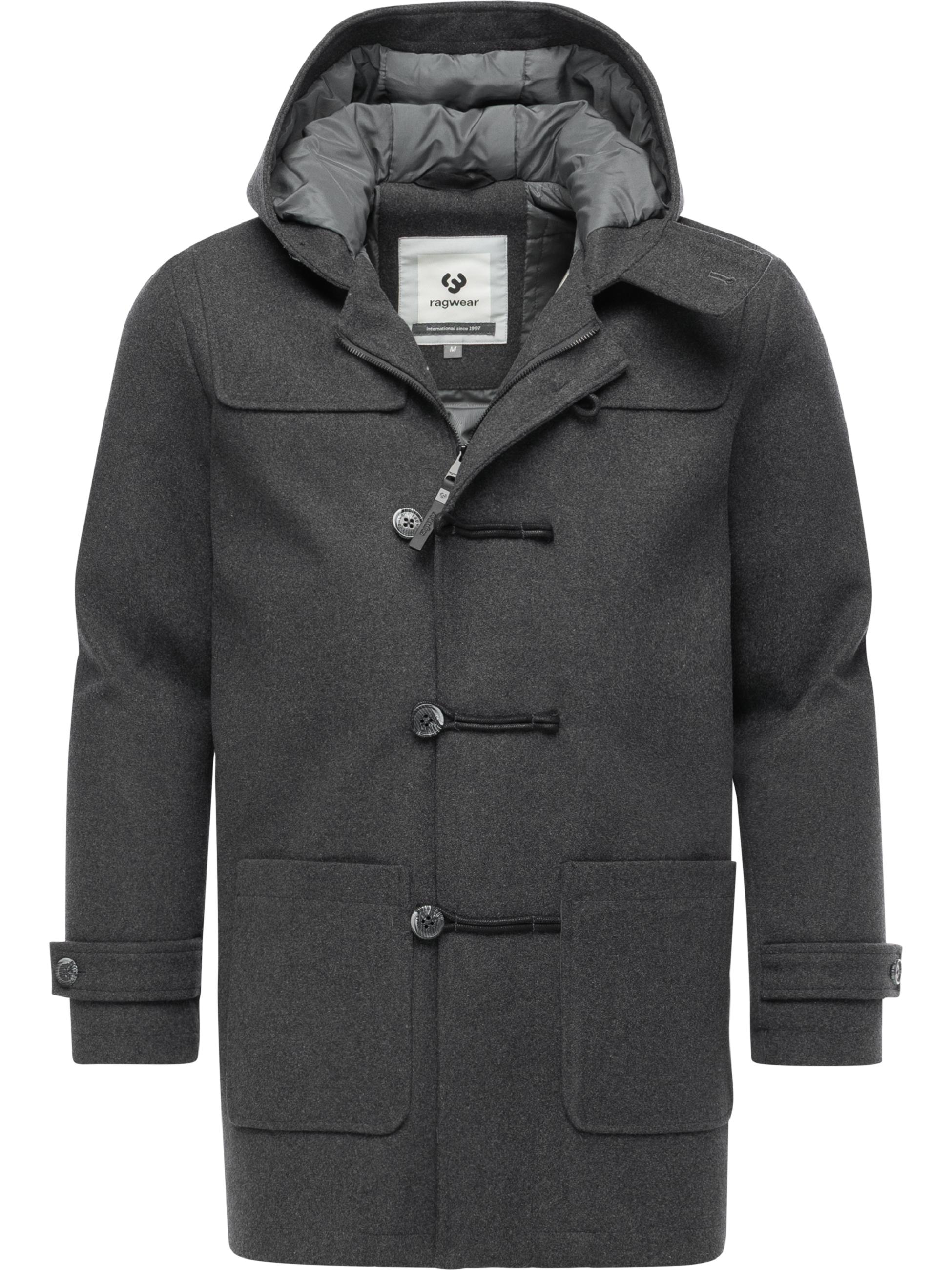 Winter Kurzmantel mit Kapuze "Duffie YOUMODO" Dark Grey